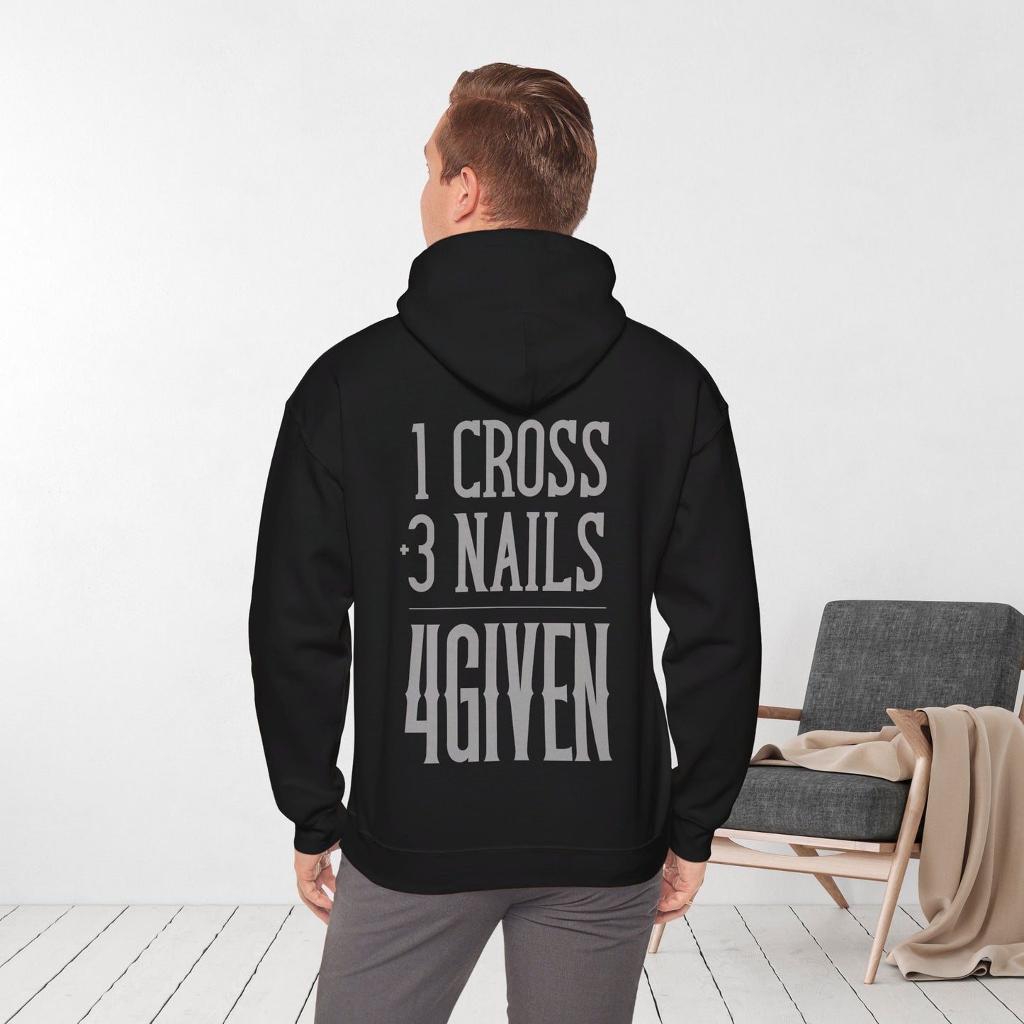 1 Cross 3 Nails 4Given Christian Hoodie