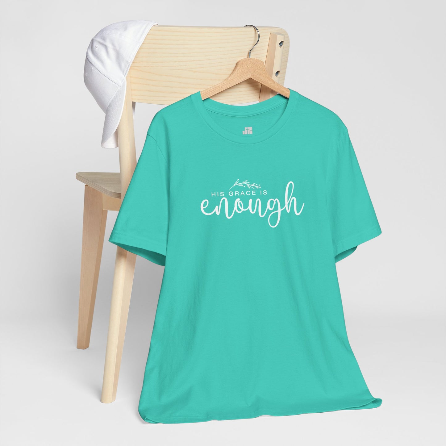 His Grace is Enough Soft Cotton Tee - Christian Shirt