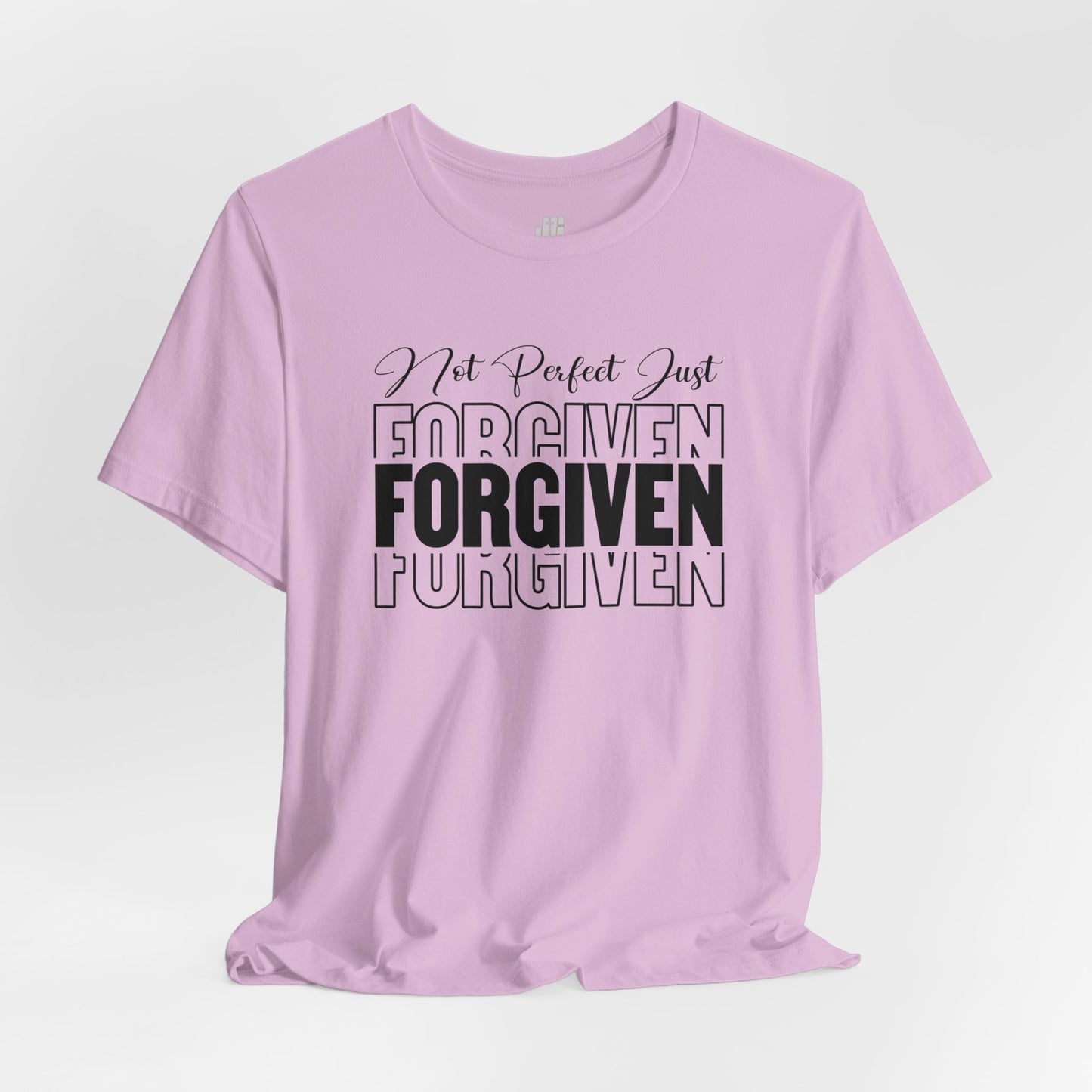 Not Perfect Just Forgiven Christian Soft Cotton Tee