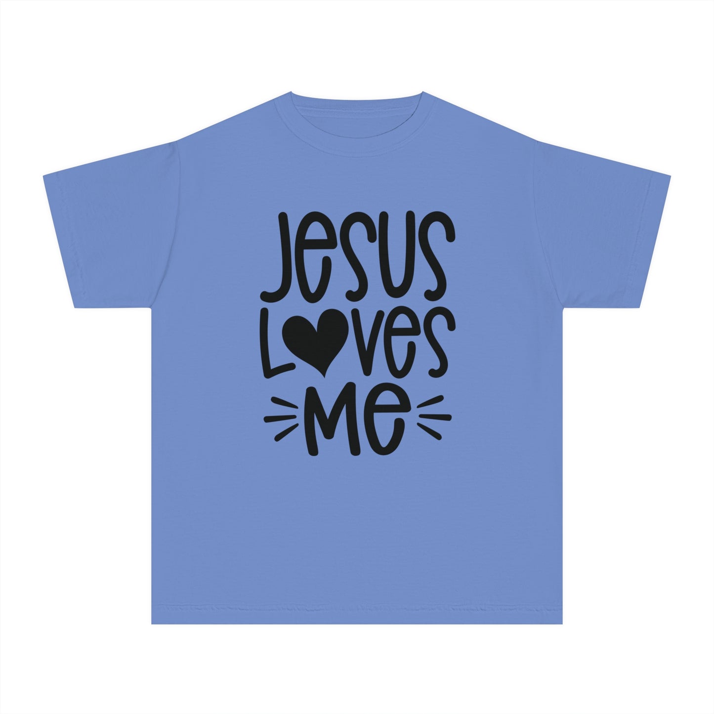 Jesus Loves Me Comfort Colors Youth Christian Tee