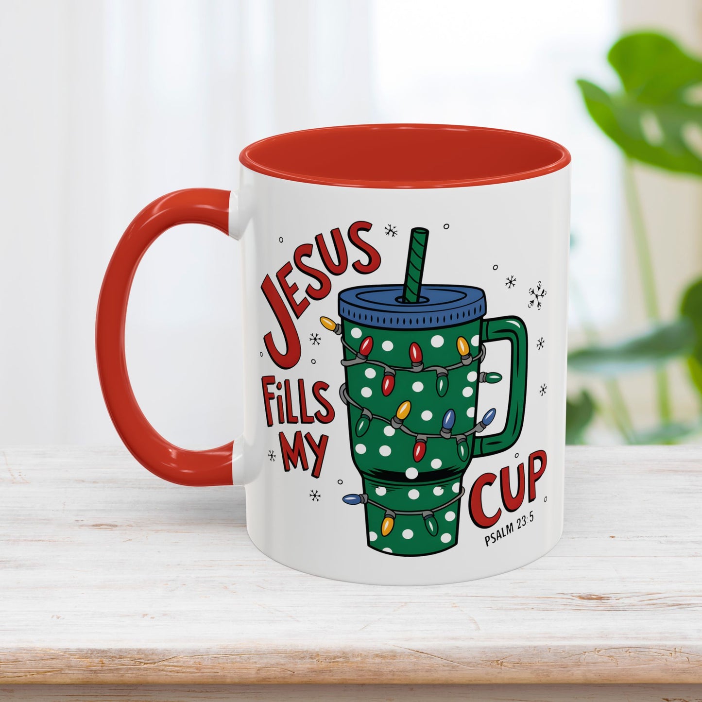 Jesus Fills My Cup Mug - Christian Coffee Mug