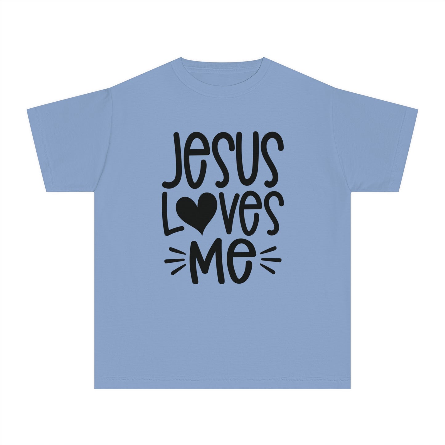 Jesus Loves Me Comfort Colors Youth Christian Tee