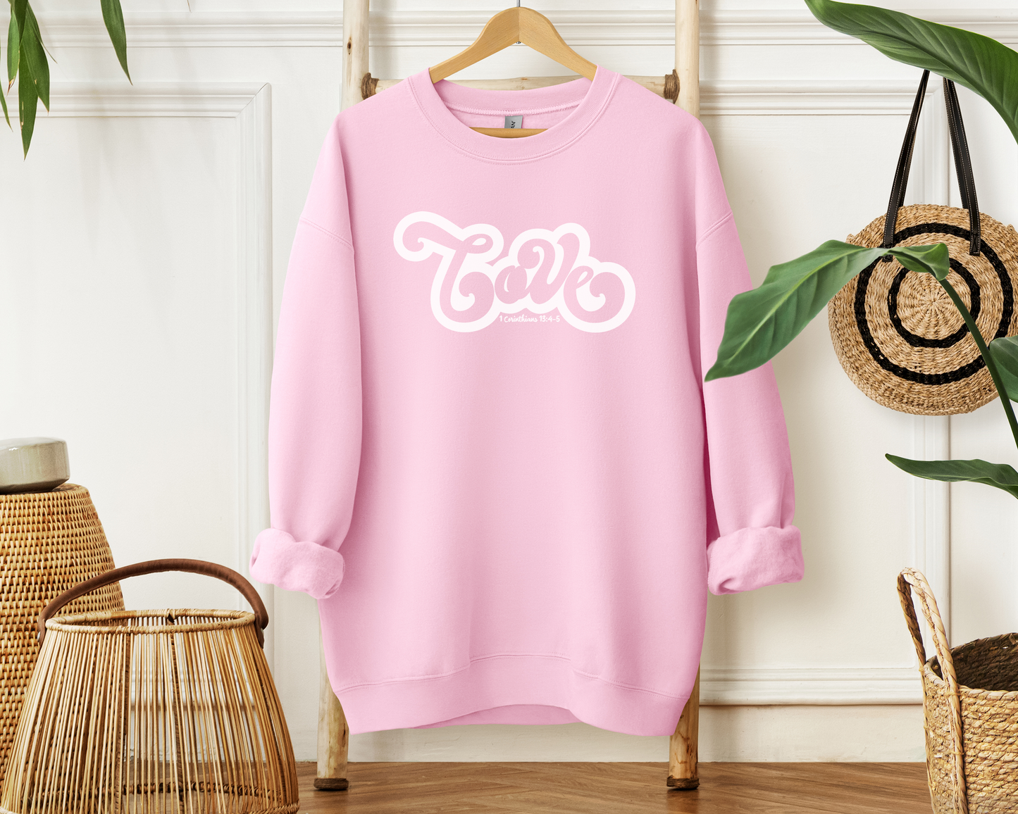 Love Sweatshirt - Bible Verse Christian Sweatshirt