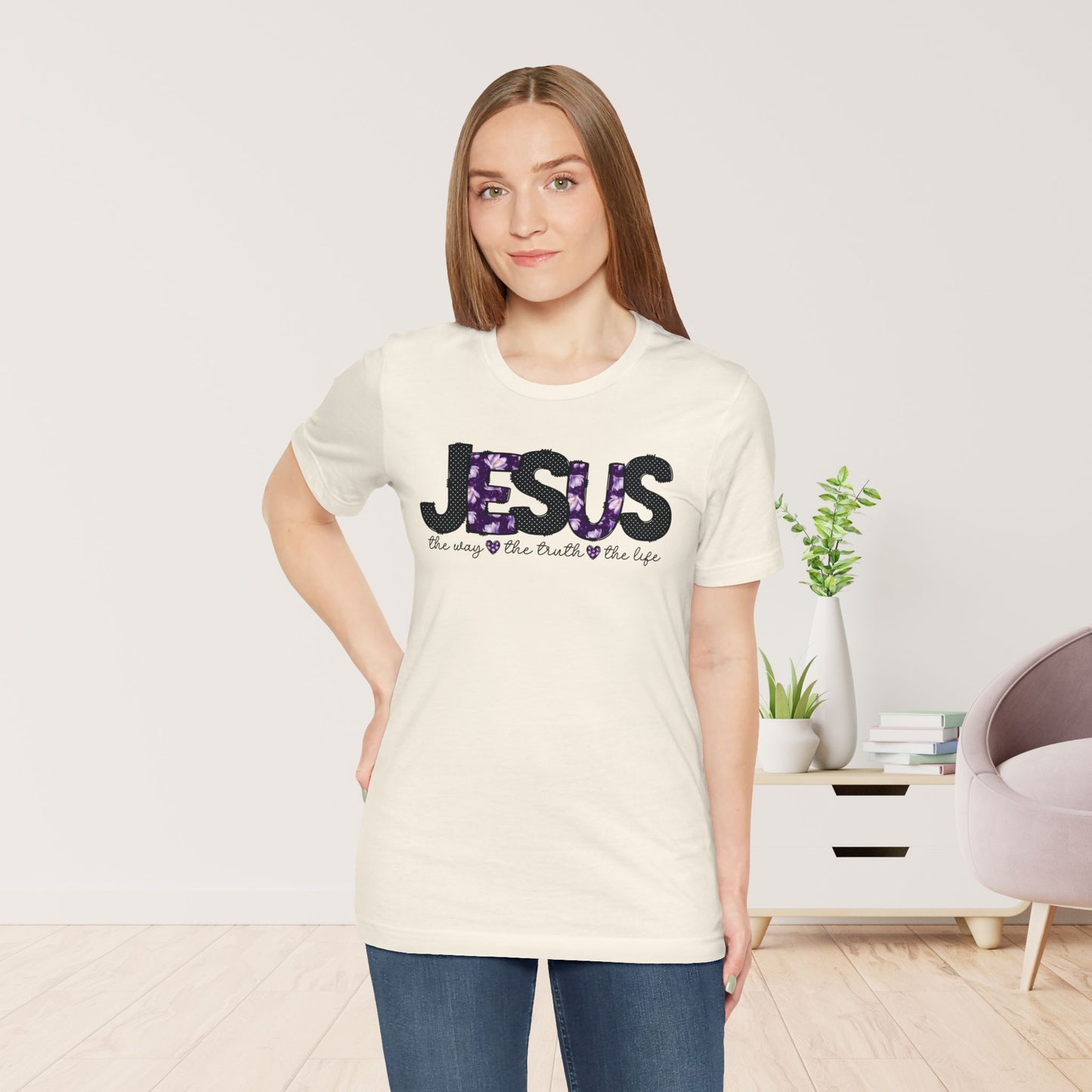 Jesus The Way The Truth The Life Soft Cotton Tee - Christian Shirt