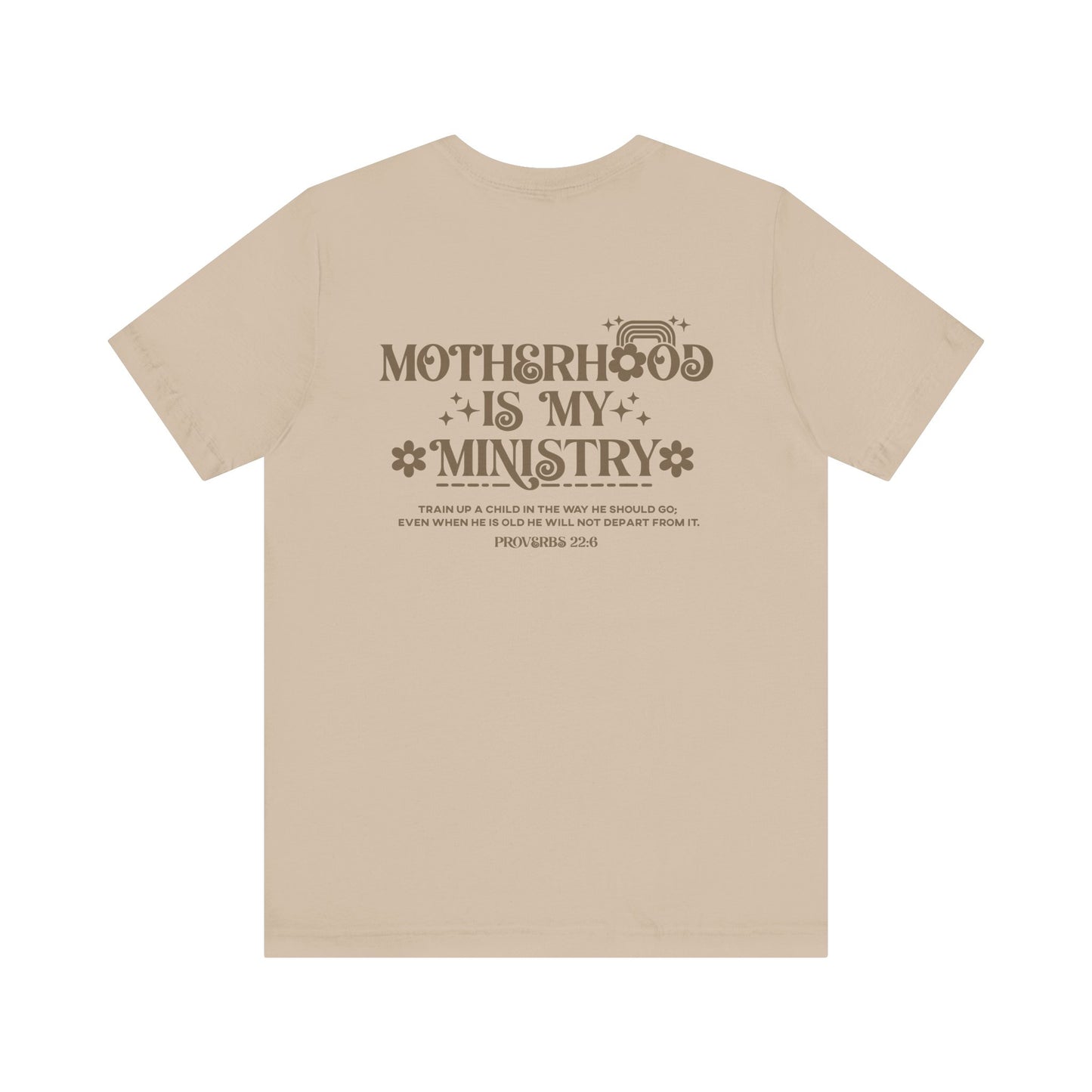 Motherhood is My Ministry Christian Soft Cotton Tee