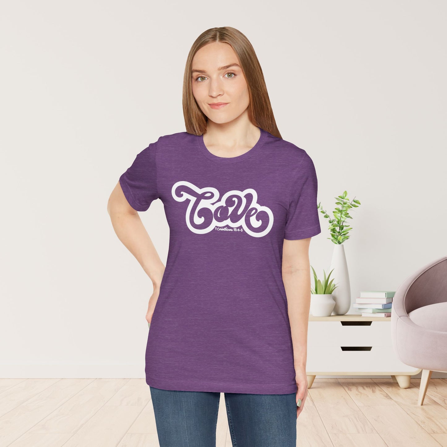 Love Shirt - Bible Verse Christian Soft Cotton Tee