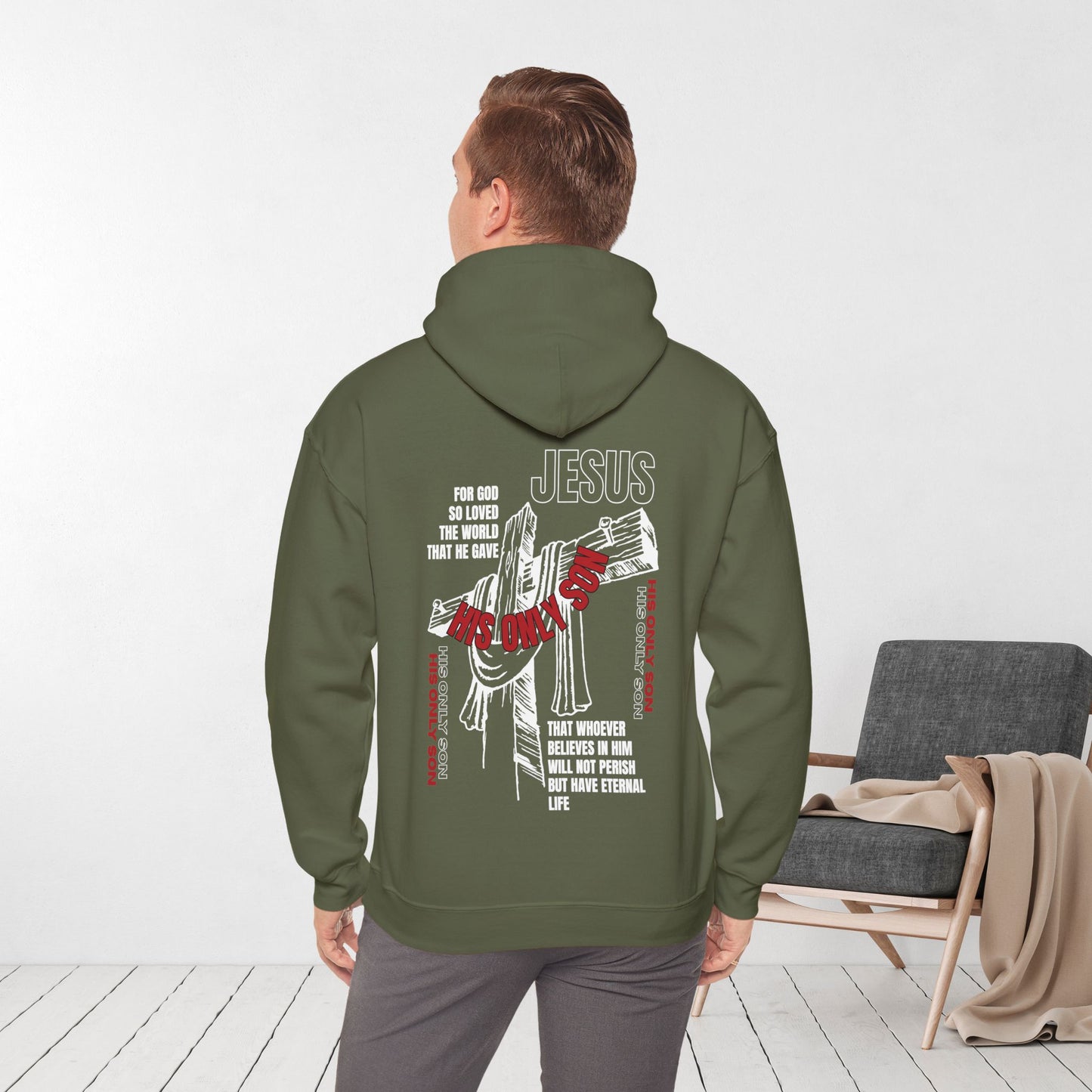 John 3:16 Men's Hoodie