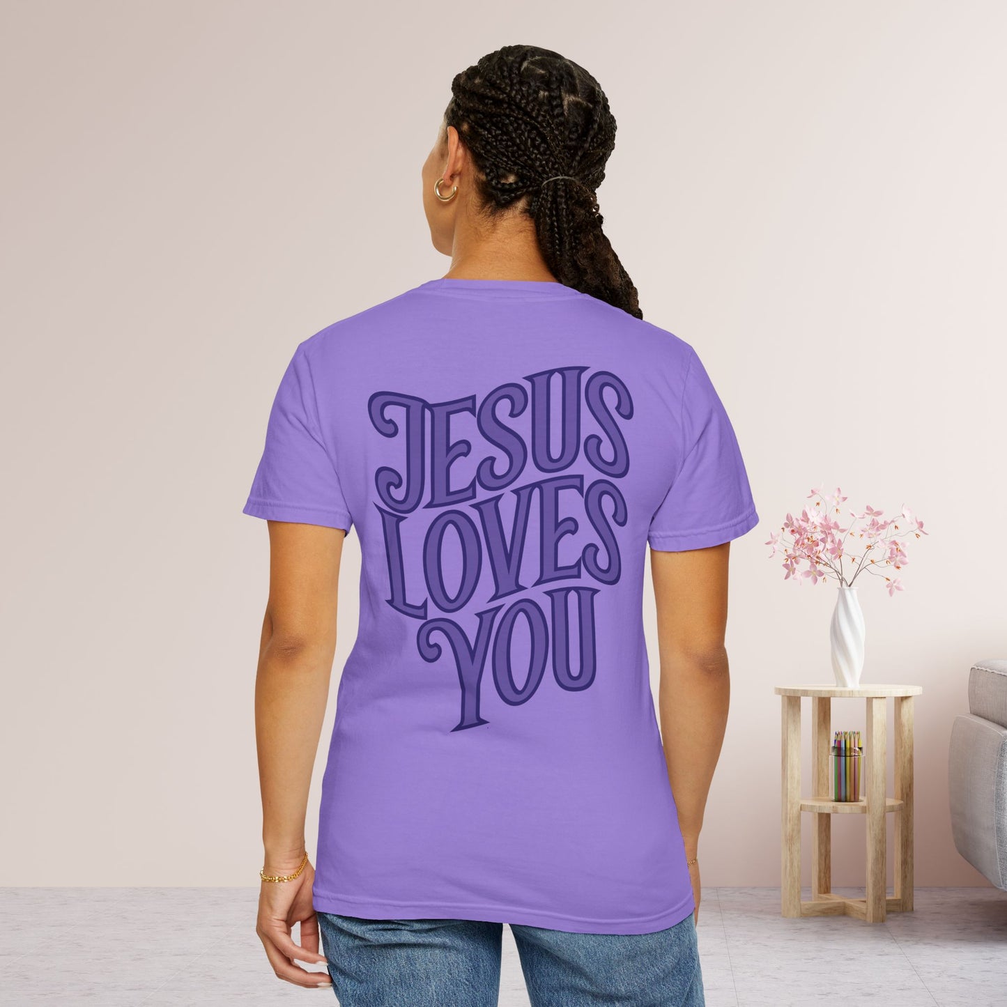 Unisex Jesus Loves You Comfort Colors Shirt