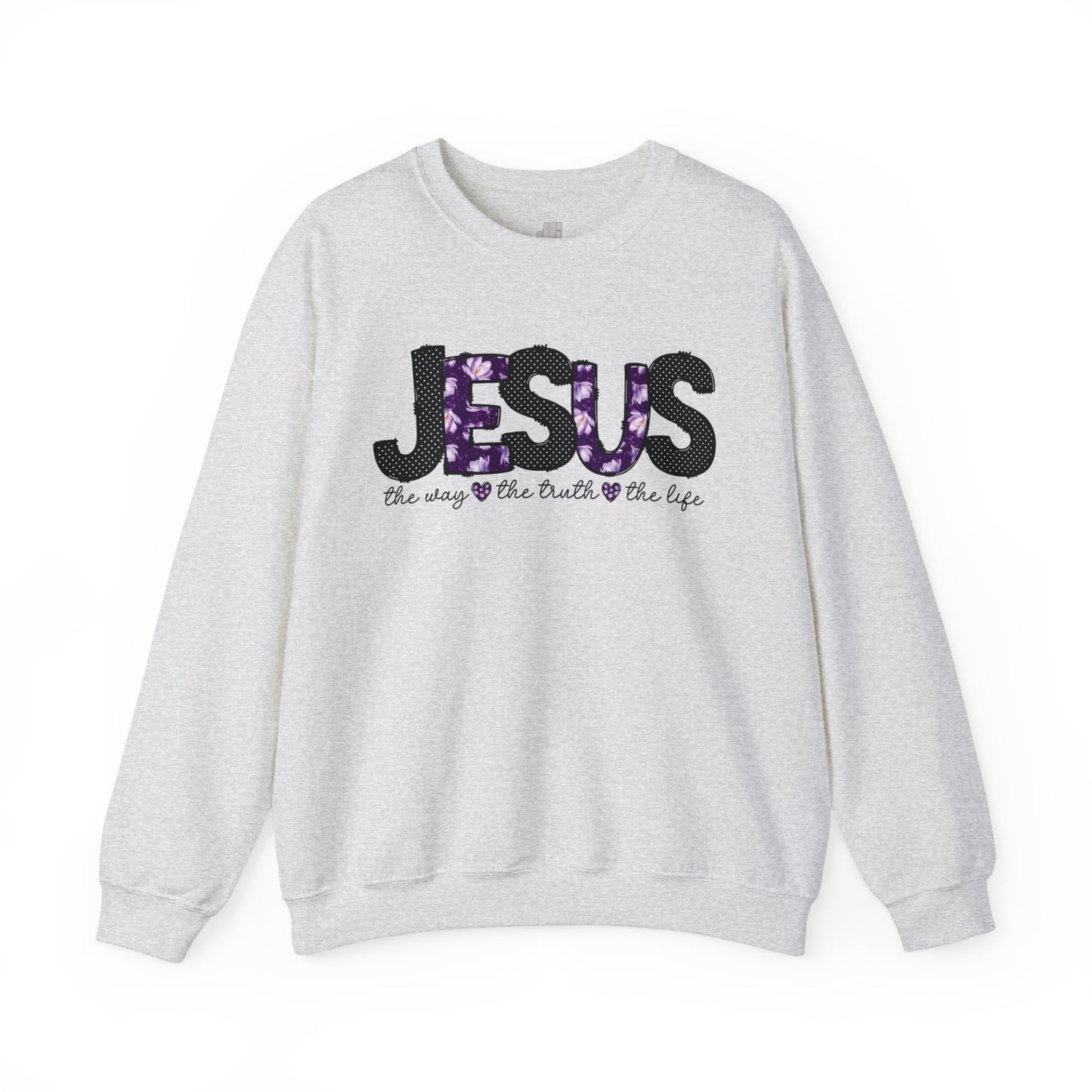 Jesus The Way The Truth The Life Sweatshirt - Christian Crewneck Pullover