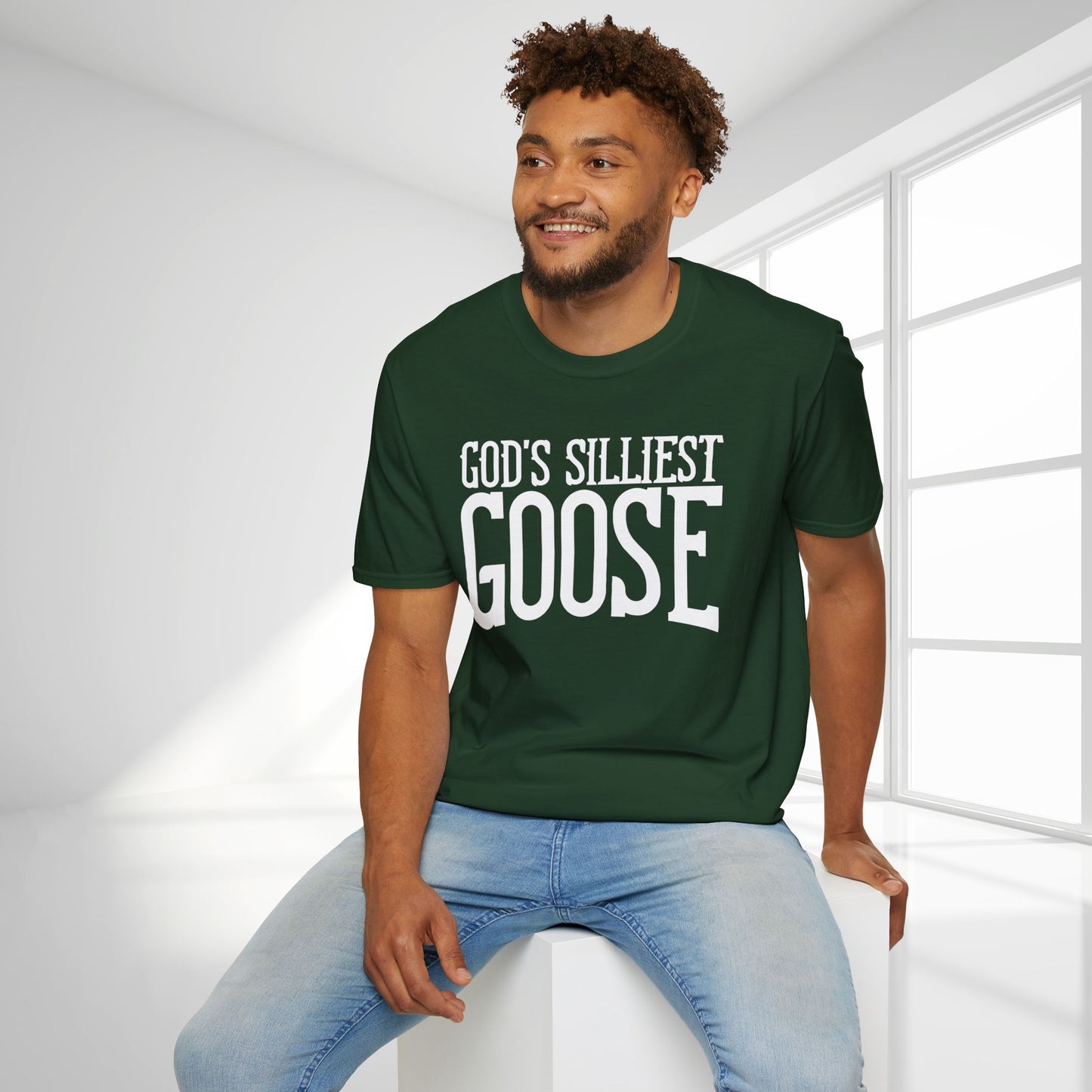 Unisex God's Silliest Goose Softstyle T-shirt