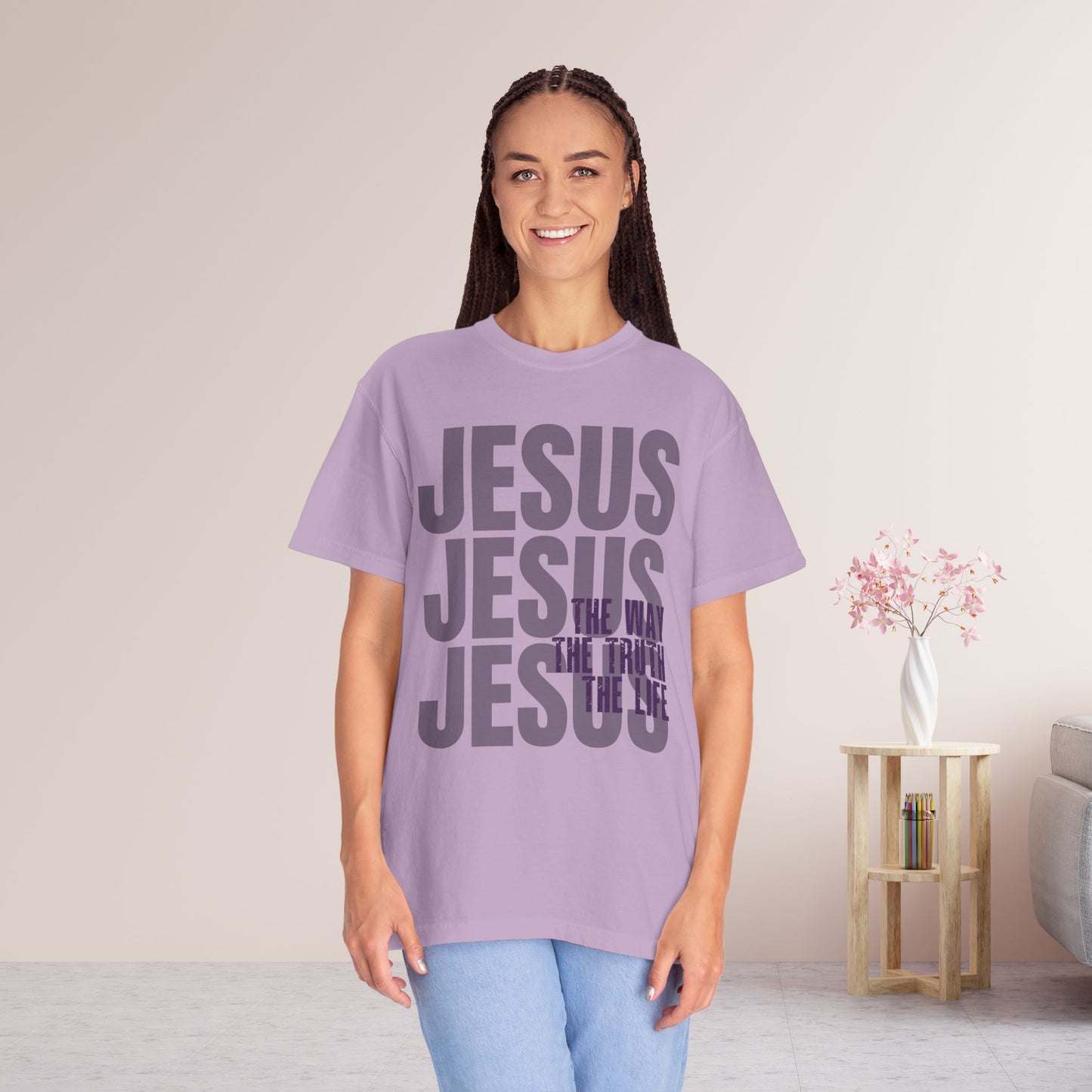 Comfort Colors Jesus Shirt - Bible Verse Shirt John 14:6