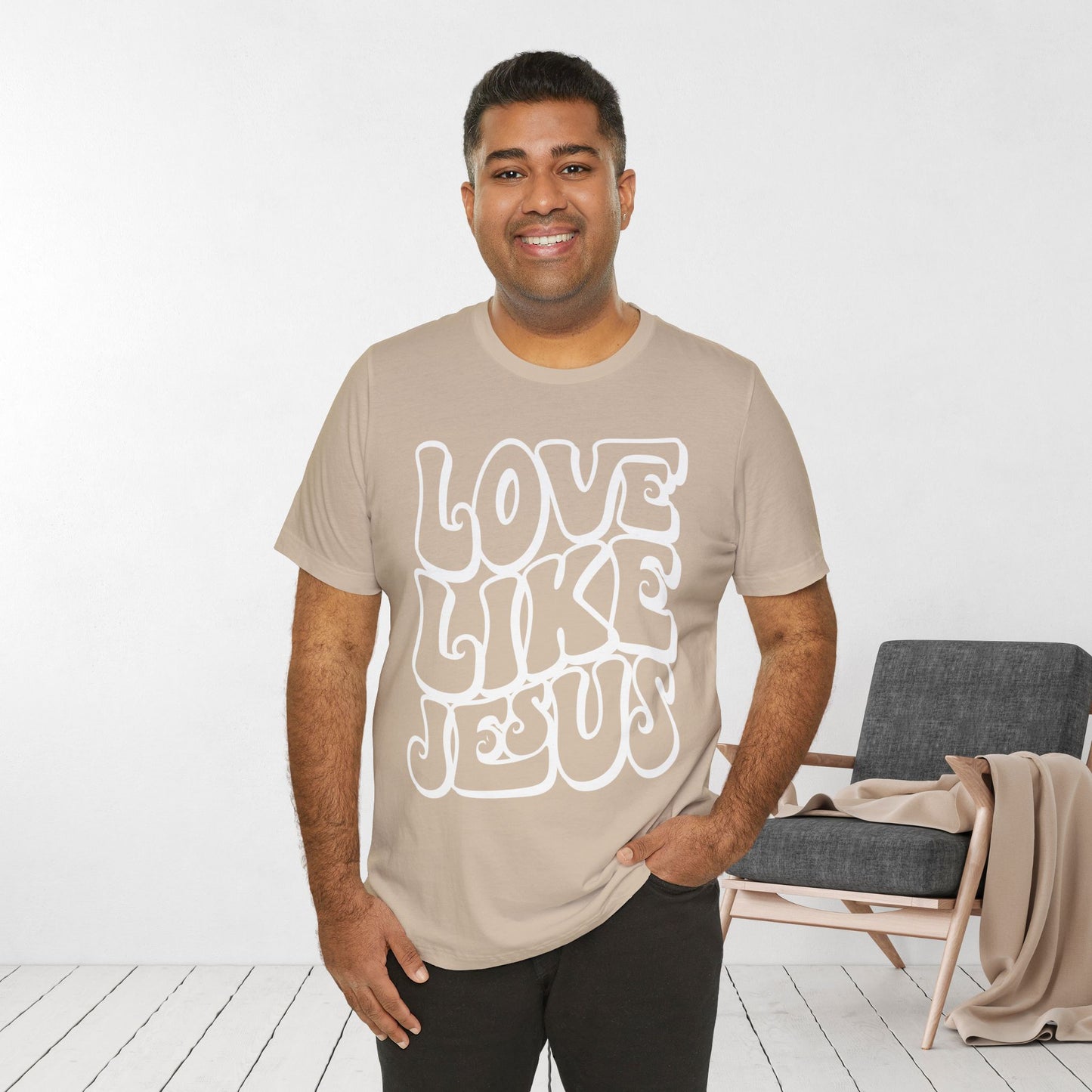 Love Like Jesus Soft Cotton Tee - Christian Shirt