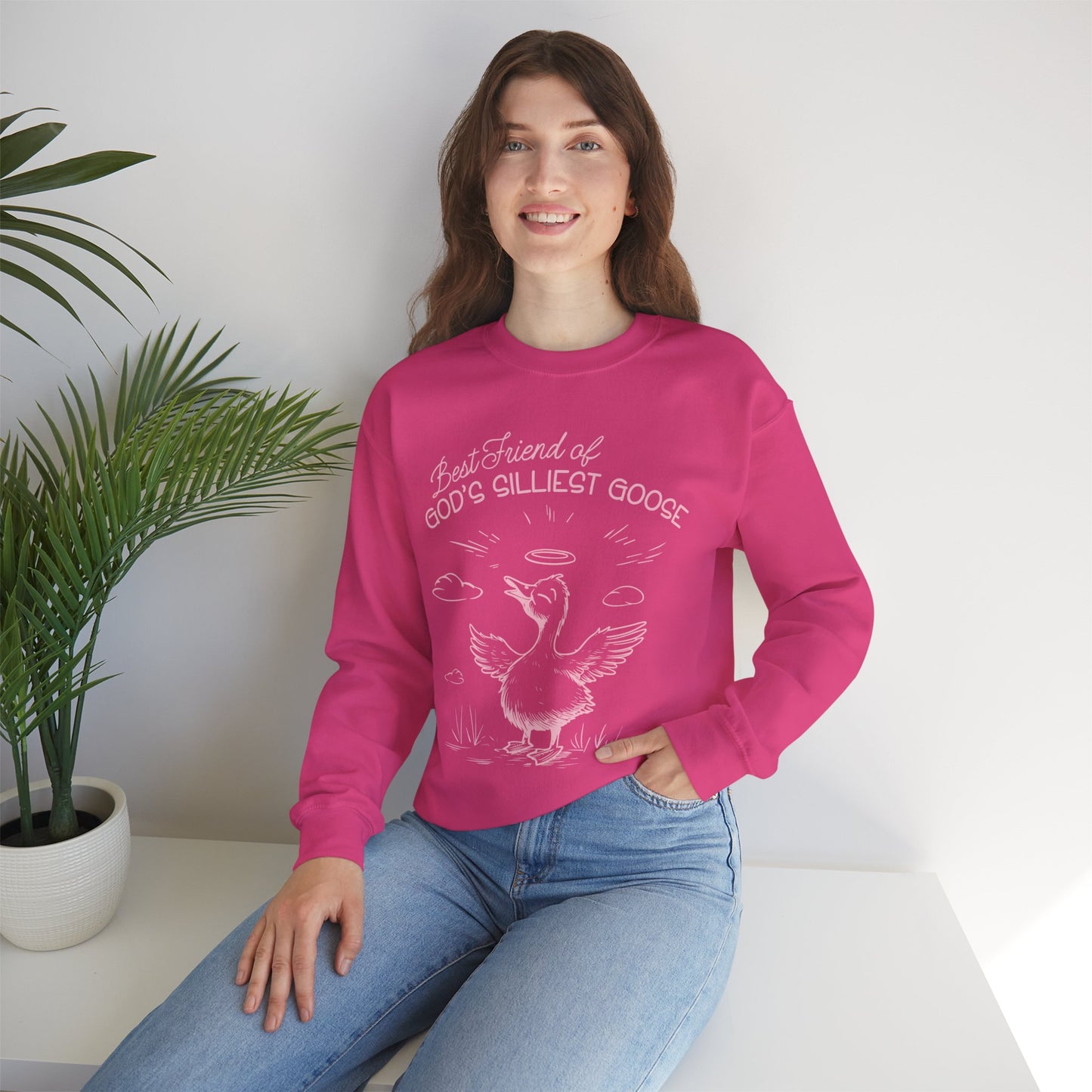 Best Friend of God's Silliest Goose Sweatshirt - Christian Crewneck Pullover