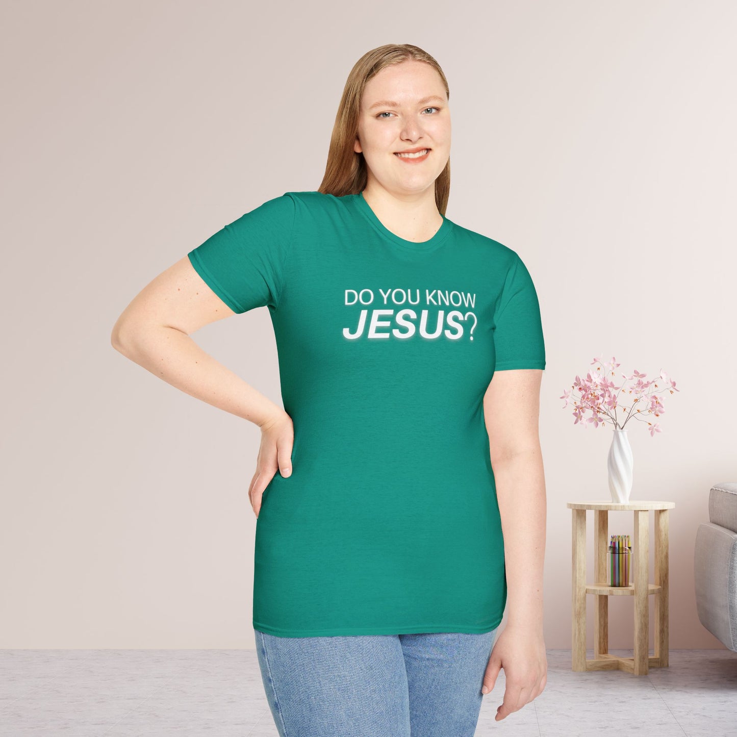 Do You Know Jesus Softstyle T-shirt - Trendy Christian T-shirt