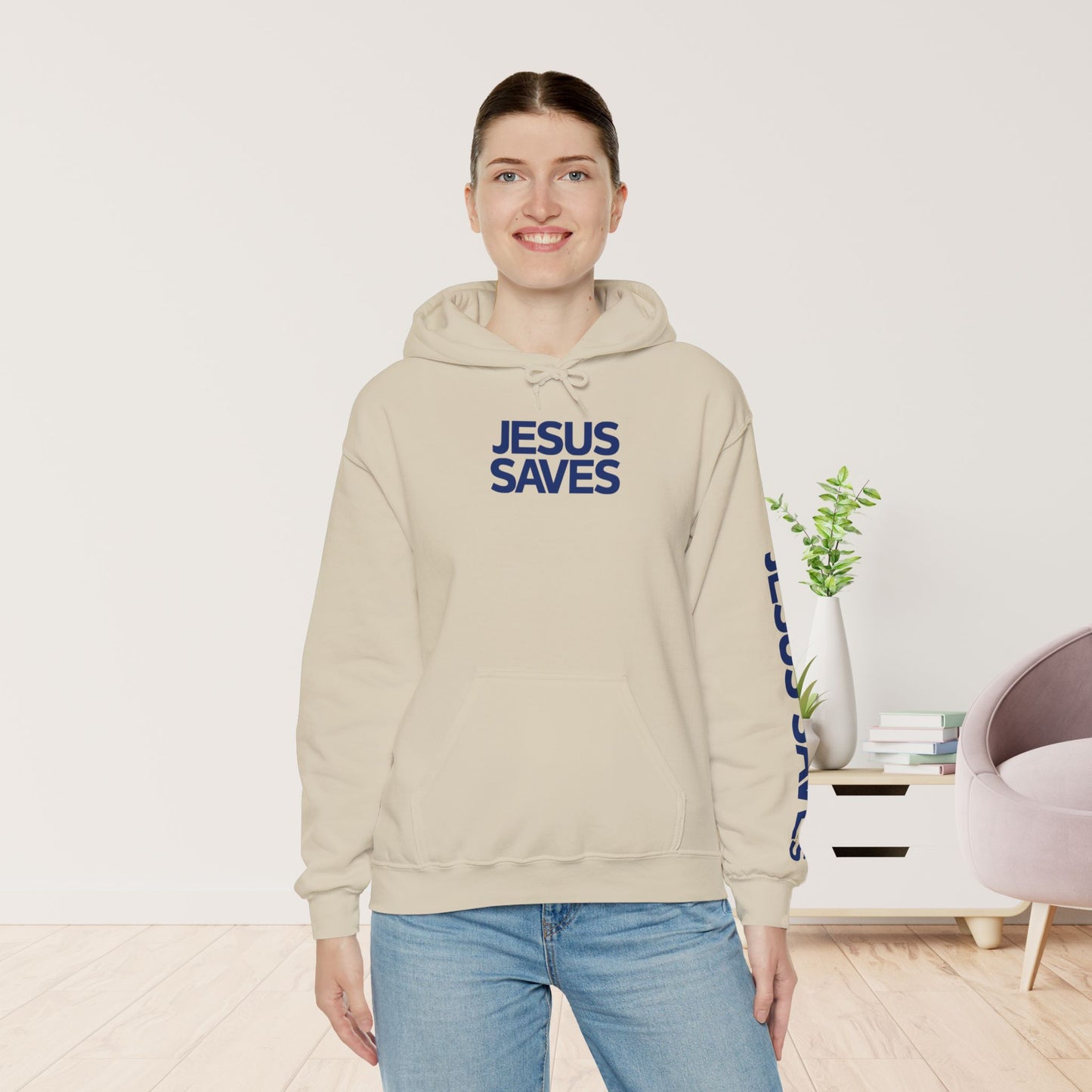 Jesus Saves Hoodie - Acts 4:12 Bible Verse Christian Hoodie