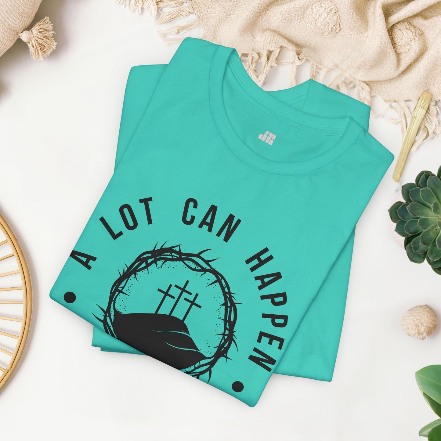 A Lot Can Happen in Three Days Christian Soft Cotton Tee - Easter Shirt