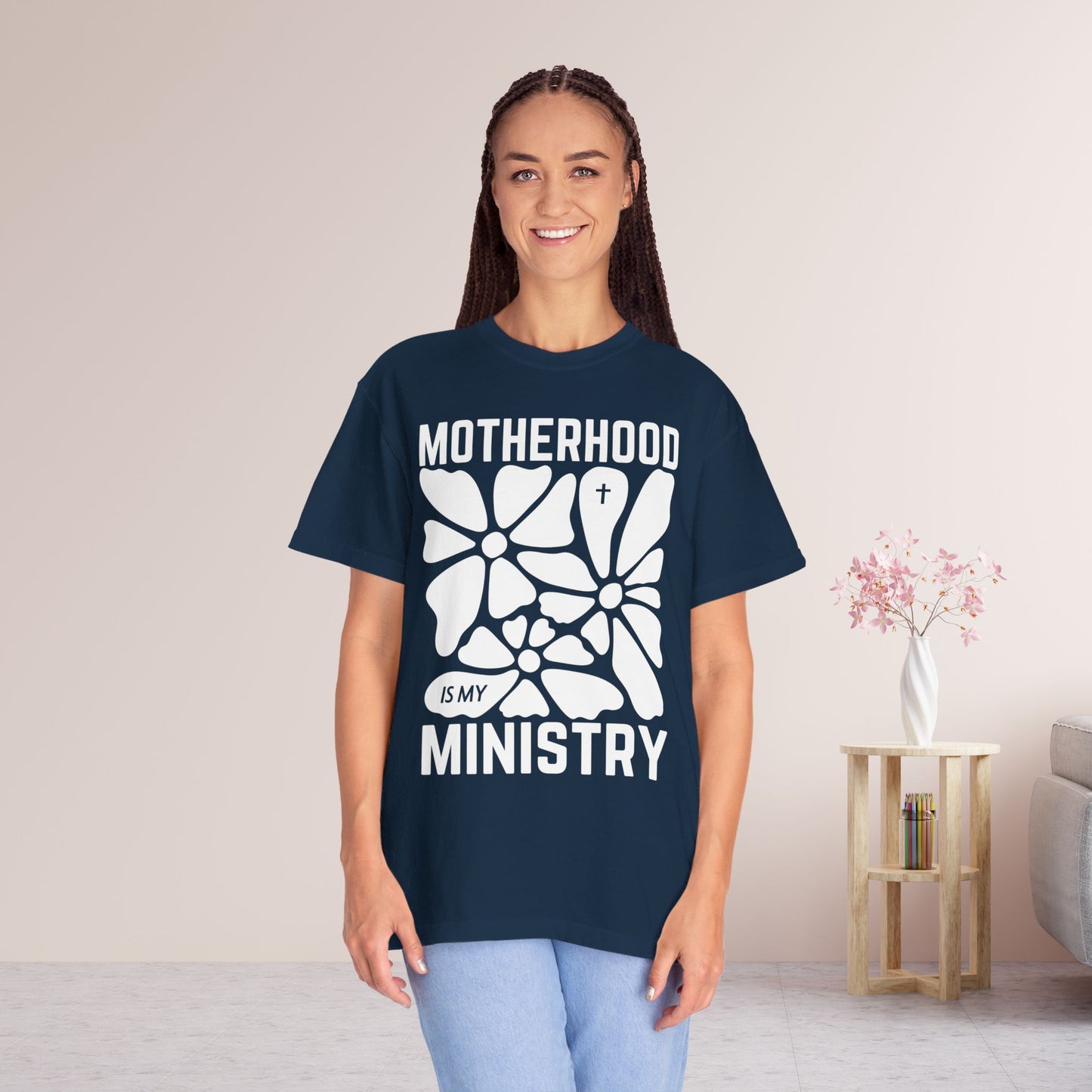 Motherhood is My Ministry Comfort Colors Tee