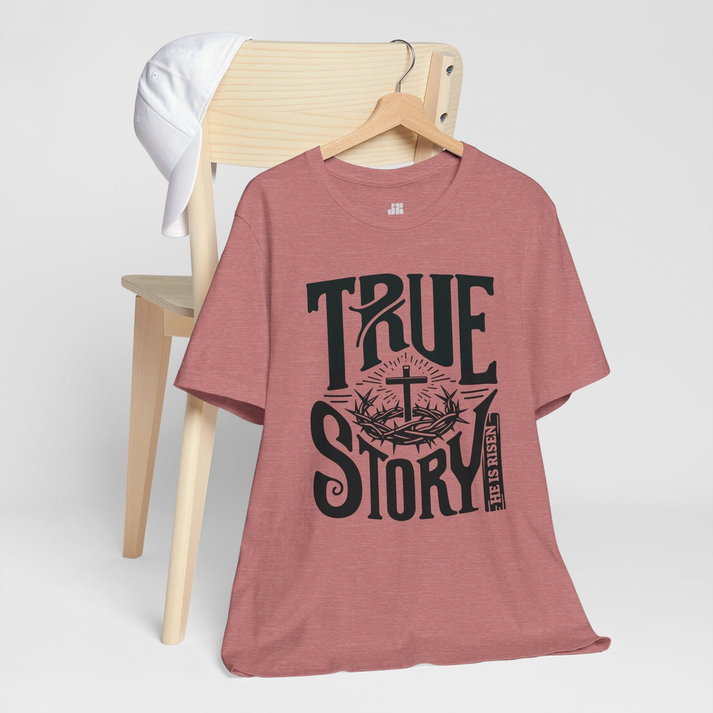 True Story He is Risen Christian Soft Cotton Tee - Easter Shirt