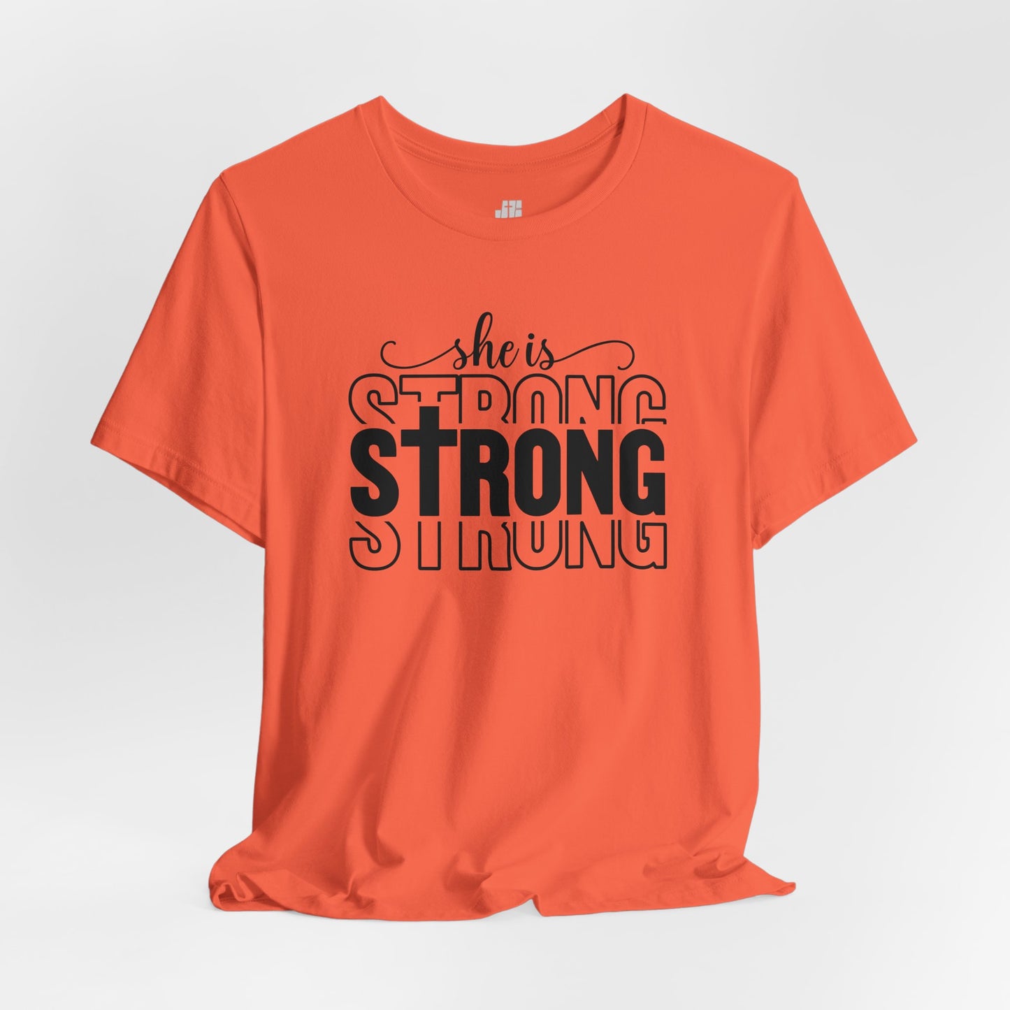 She is Strong Christian Soft Cotton Tee