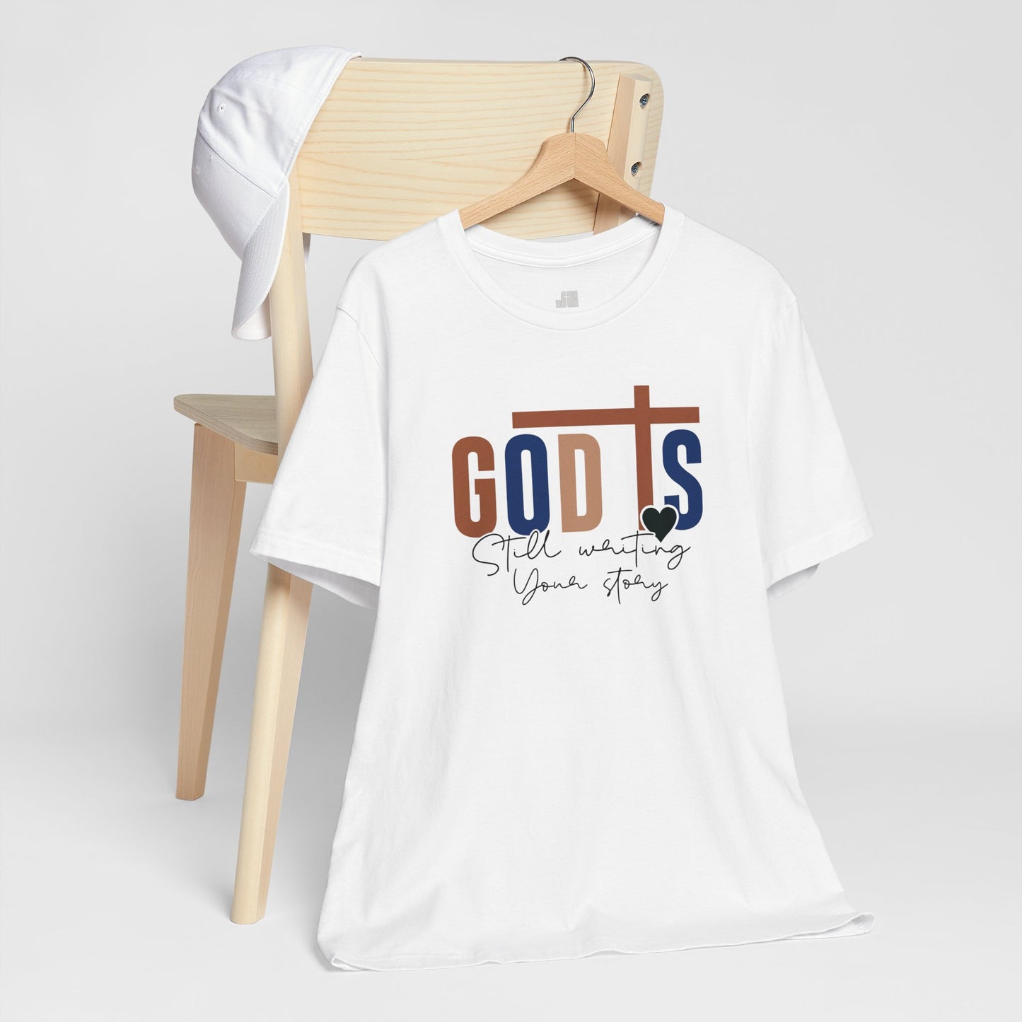 Blue God is Still Writing Your Story Christian Soft Cotton Tee