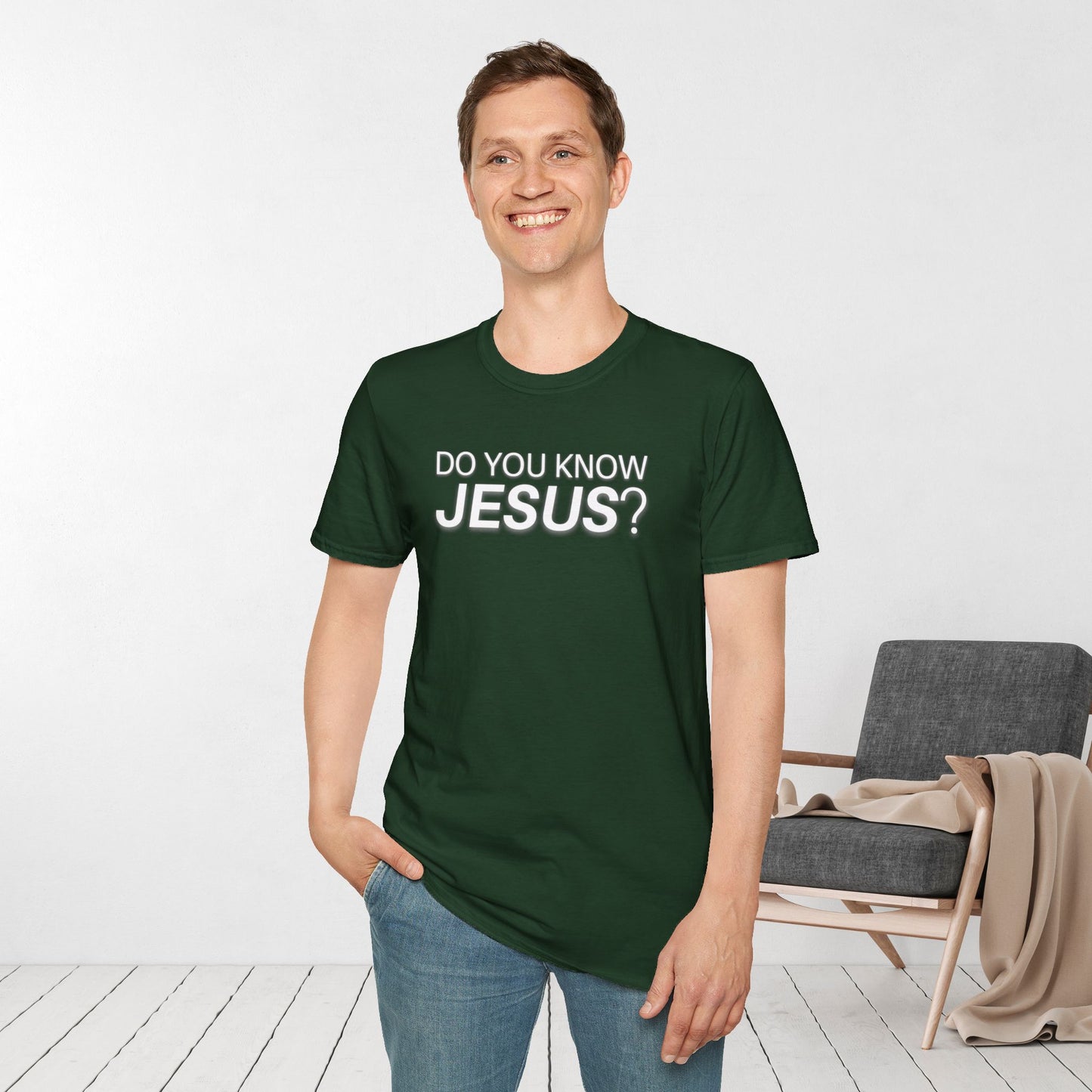 Do You Know Jesus Softstyle T-shirt - Trendy  Christian T-shirt