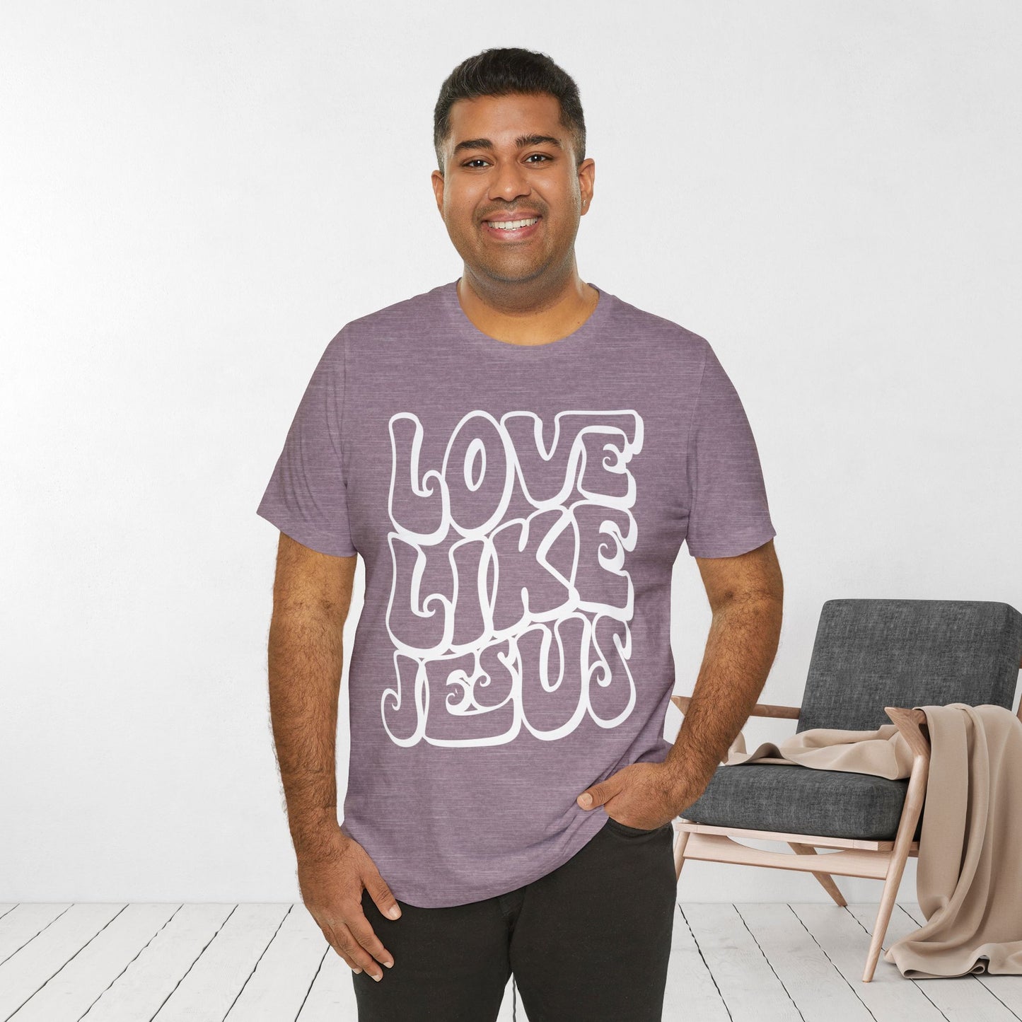 Love Like Jesus Soft Cotton Tee - Christian Shirt