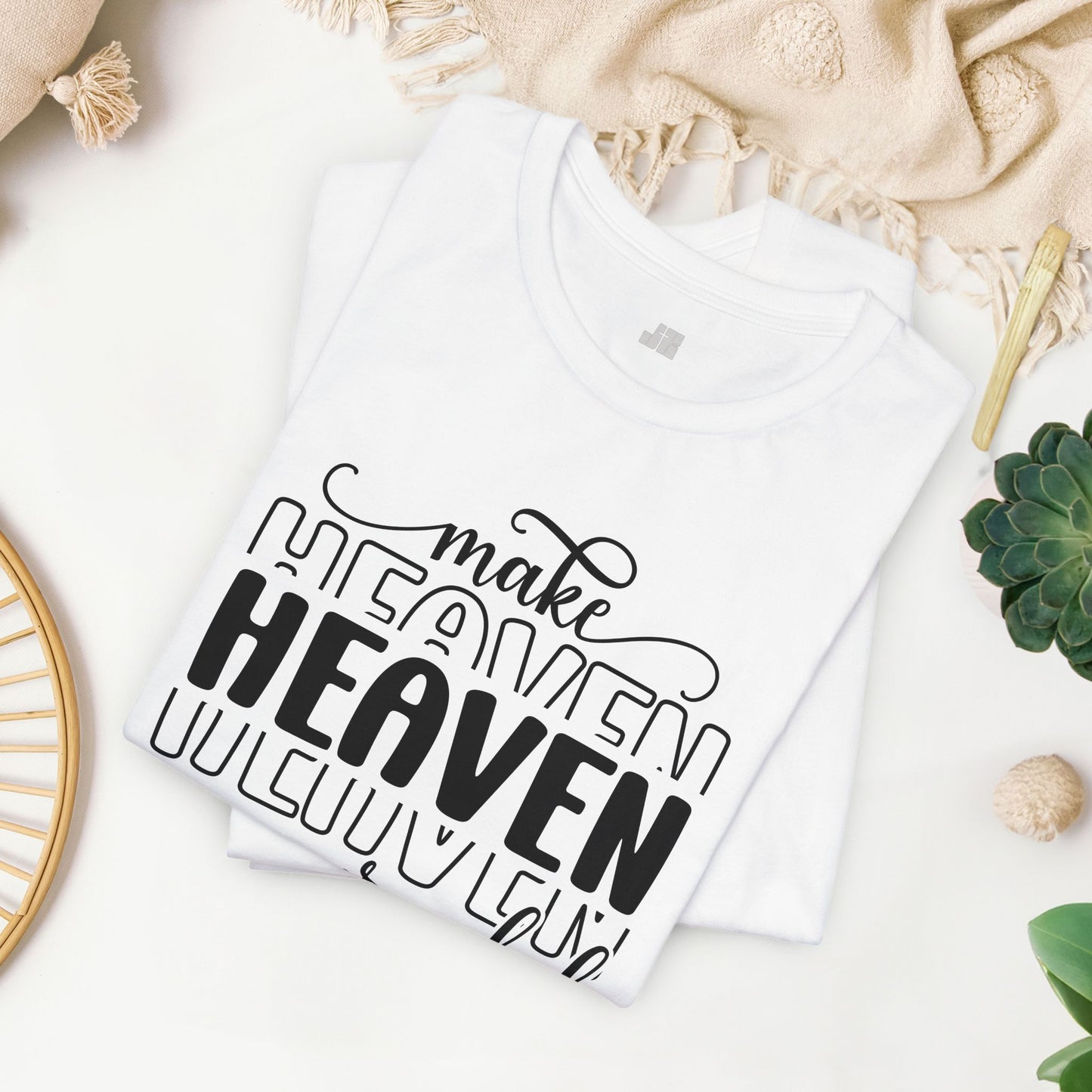 Make Heaven Crowded Christian Soft Cotton Tee