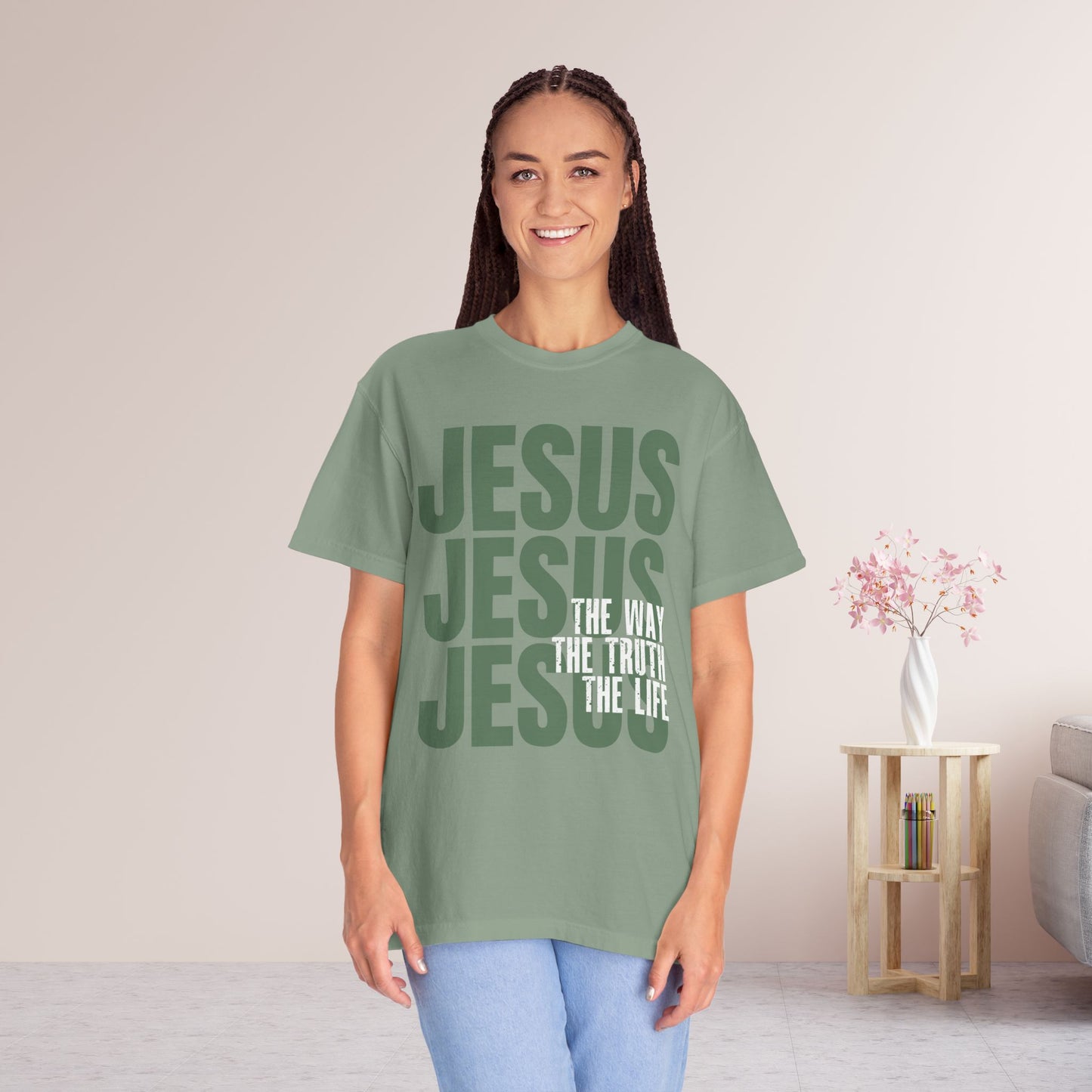 Comfort Colors Jesus Shirt - Bible Verse Shirt John 14:6