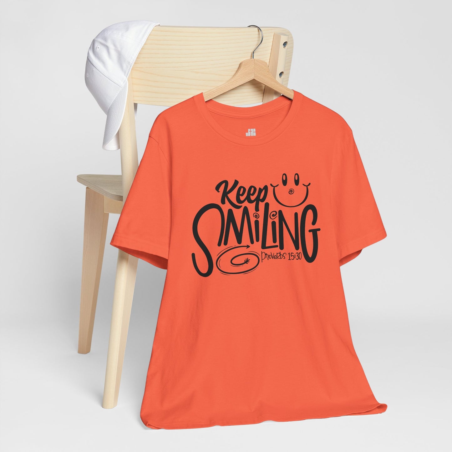 Keep Smiling Soft Cotton Tee - Bible Verse Christian Tee