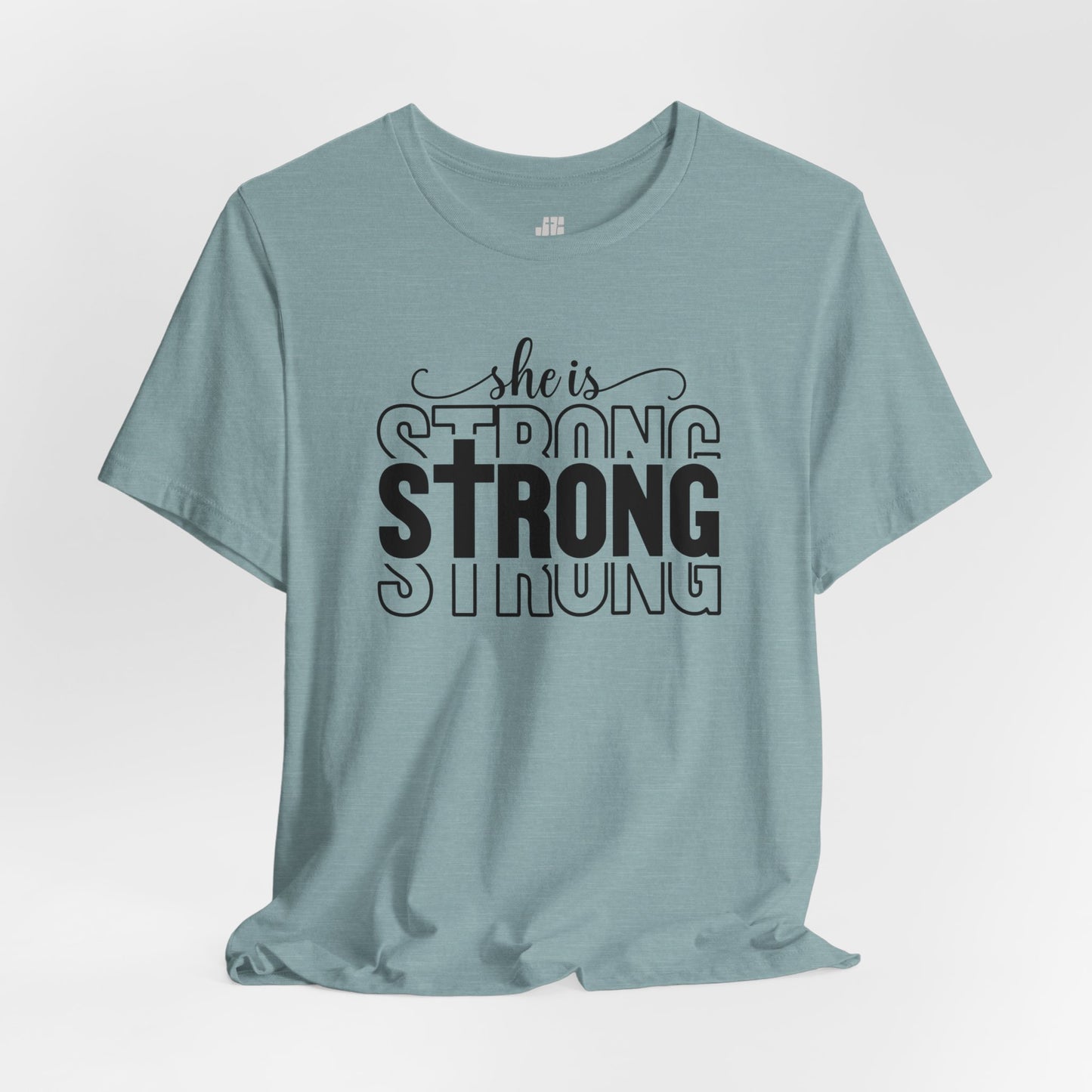 She is Strong Christian Soft Cotton Tee