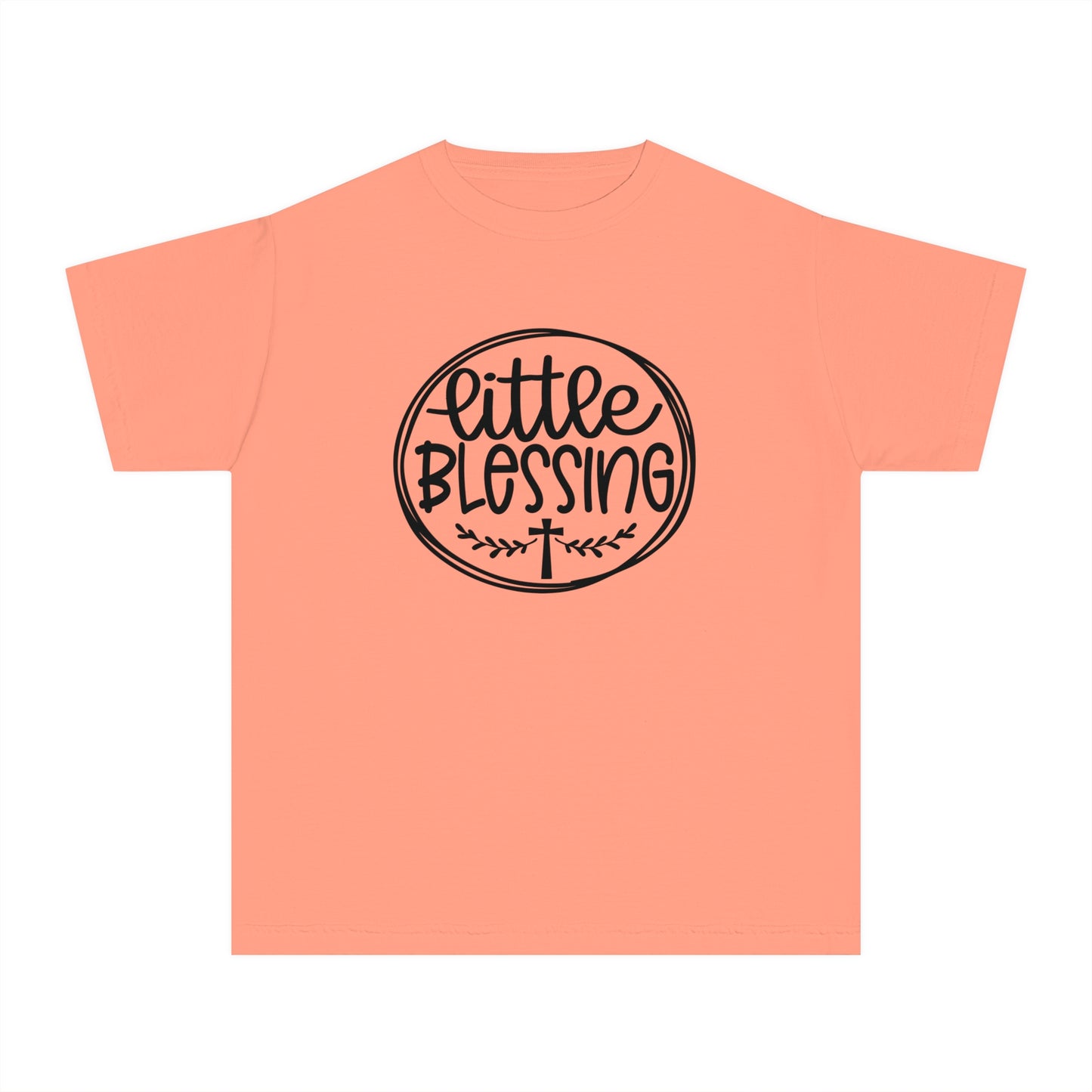 Little Blessing Comfort Colors Youth Christian Tee