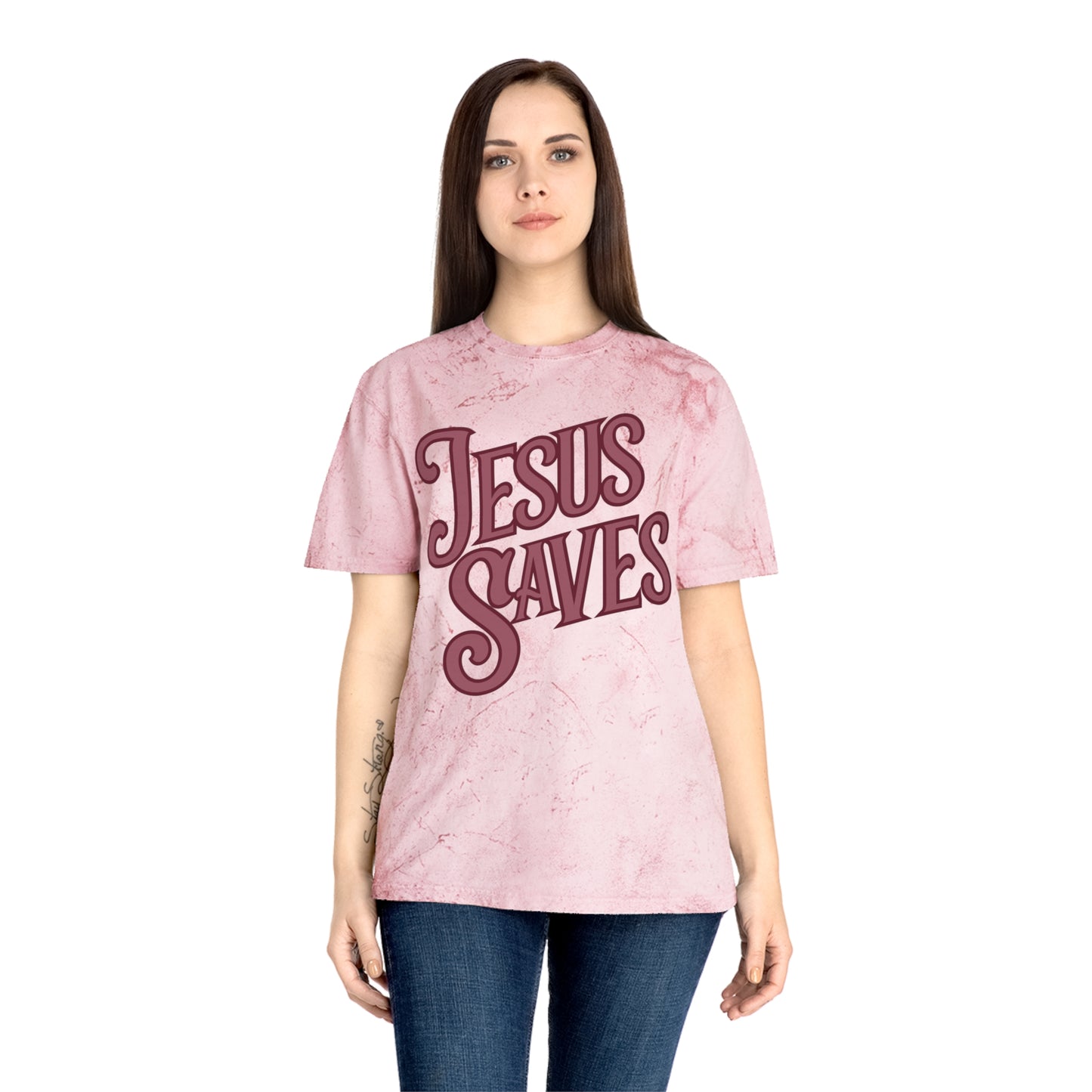 Unisex Jesus Saves Comfort Colors Color Blast T-shirt