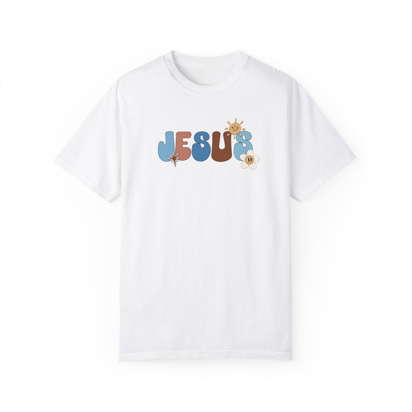 Comfort Colors Blue Jesus is the Way John 14:6 Bible Verse Christian Shirt