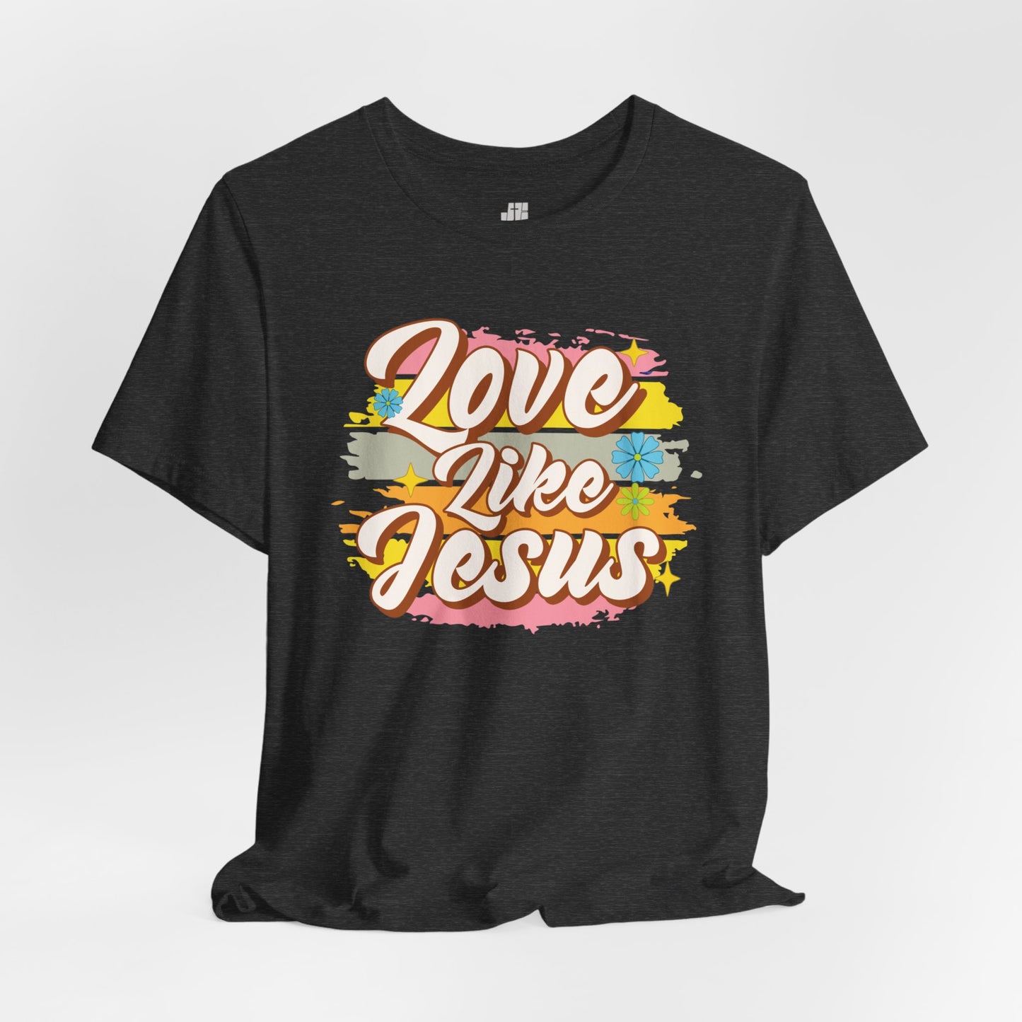 Groovy Love Like Jesus Soft Cotton Tee - Christian Shirt