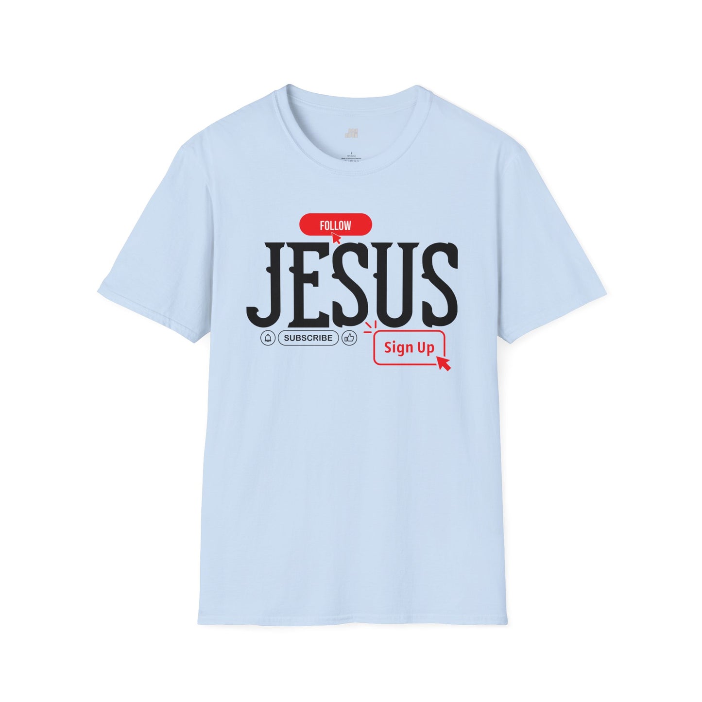 Unisex Follow Jesus Softstyle T-shirt - Trendy  Christian Tee