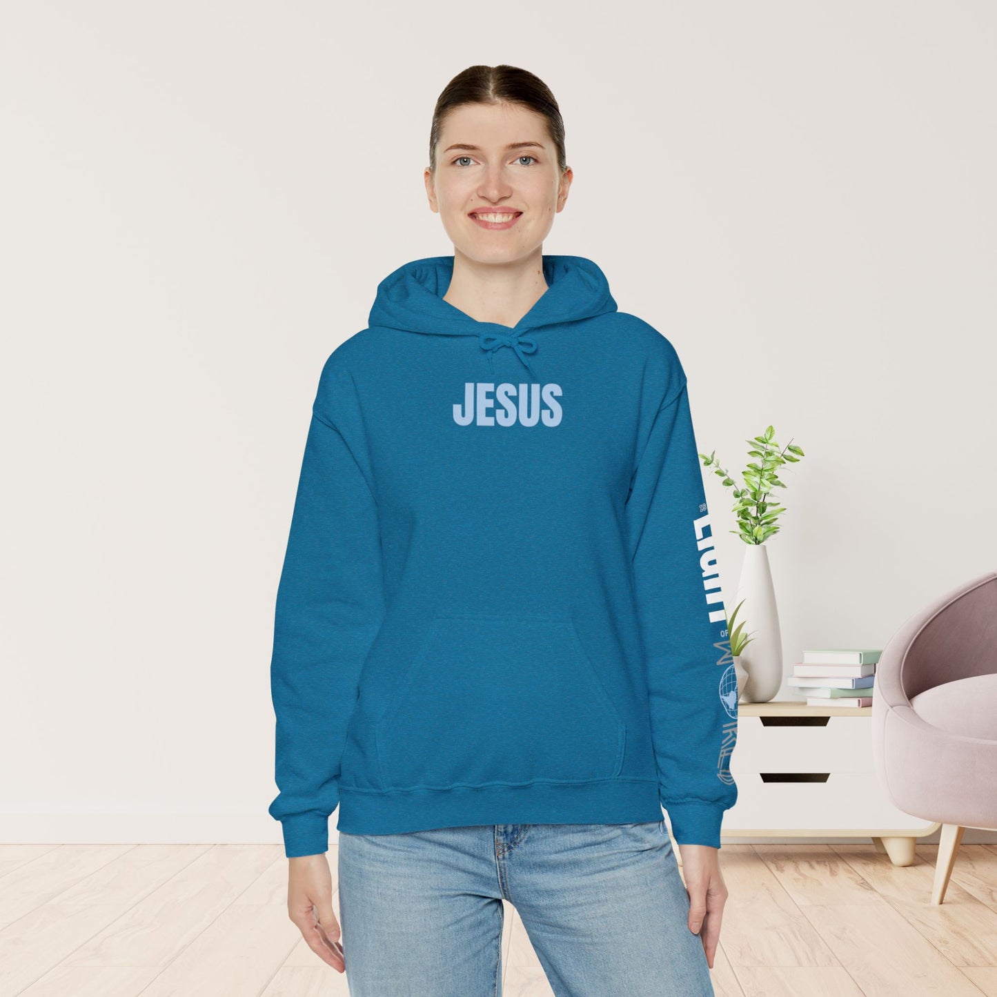 Follow Jesus Hoodie - Jesus is the Light of the World Hoodie - John 8:12 Hoodie