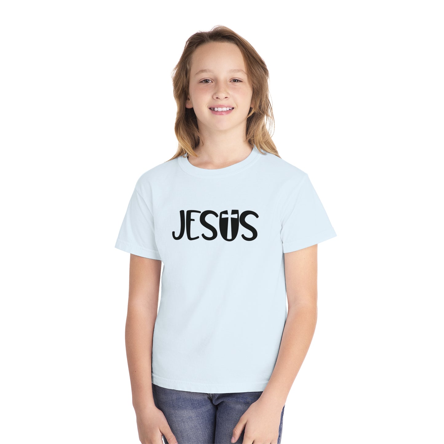 Jesus Comfort Colors Youth Christian T-shirt