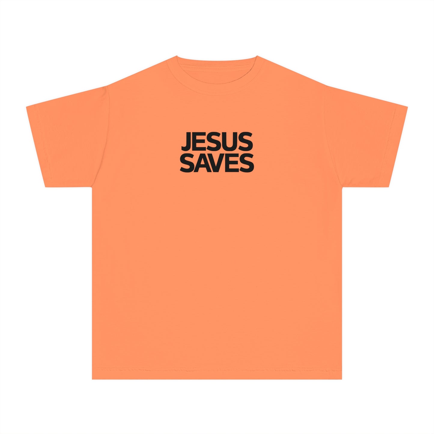 Jesus Saves Comfort Colors Youth Christian Tee