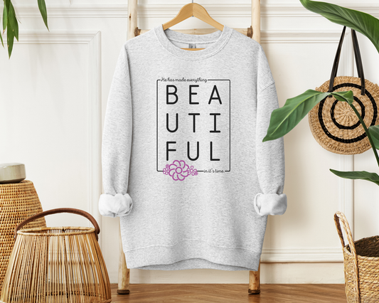 He Has Made Everything Beautiful In It's Time Sweatshirt - Christian Sweatshirt