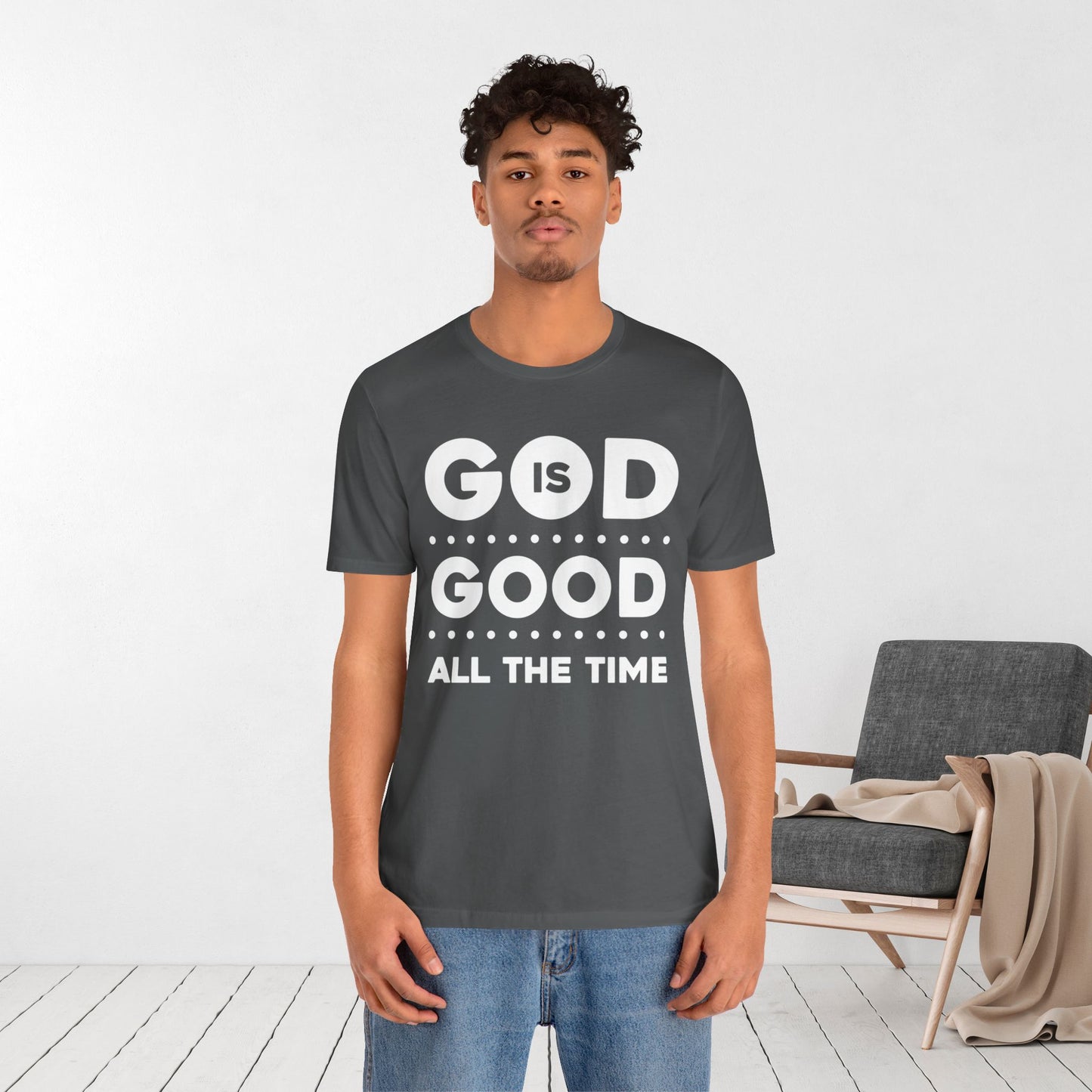 God Is Good All The Time Soft Cotton Tee - Christian Tee