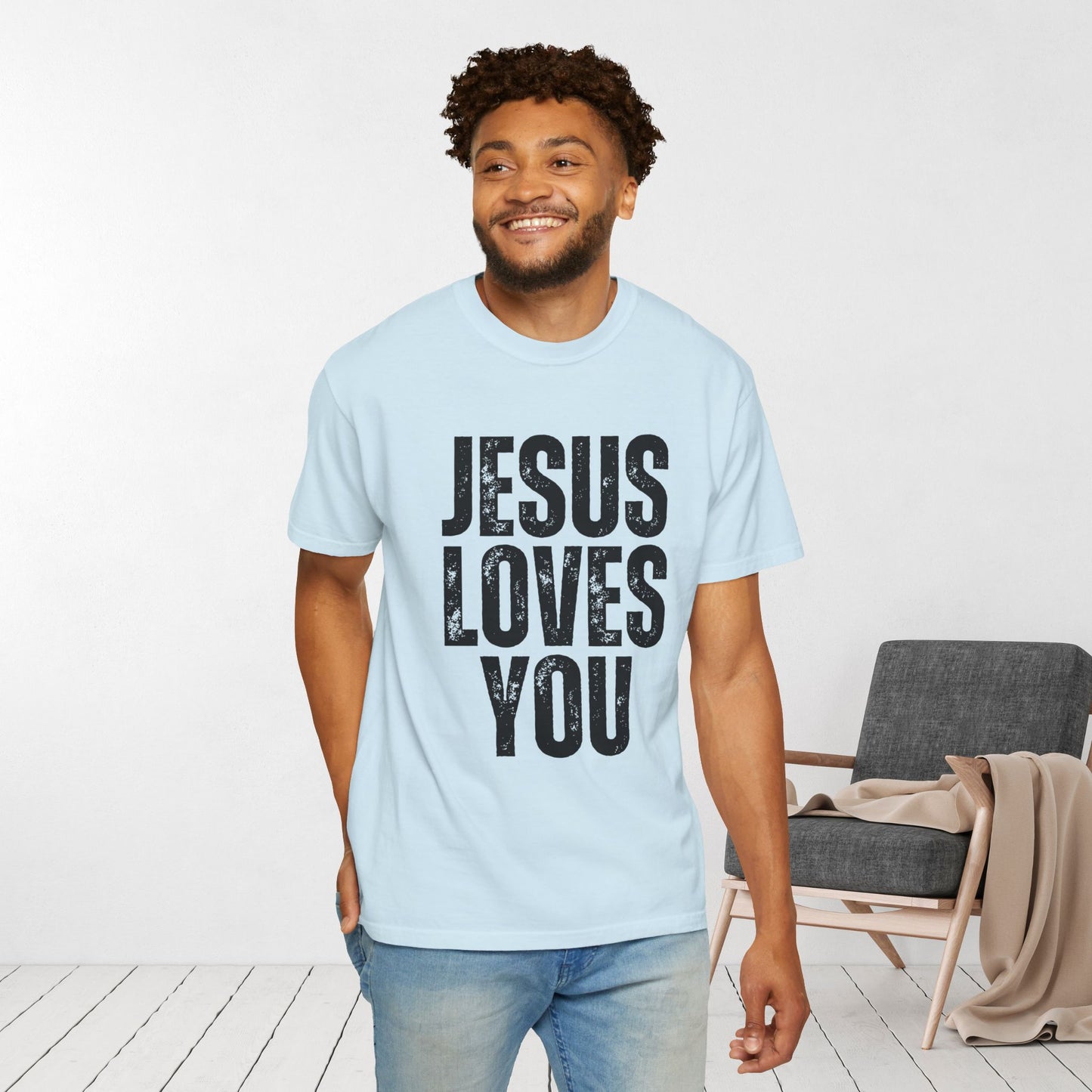 Comfort Colors Unisex Jesus Loves You Shirt