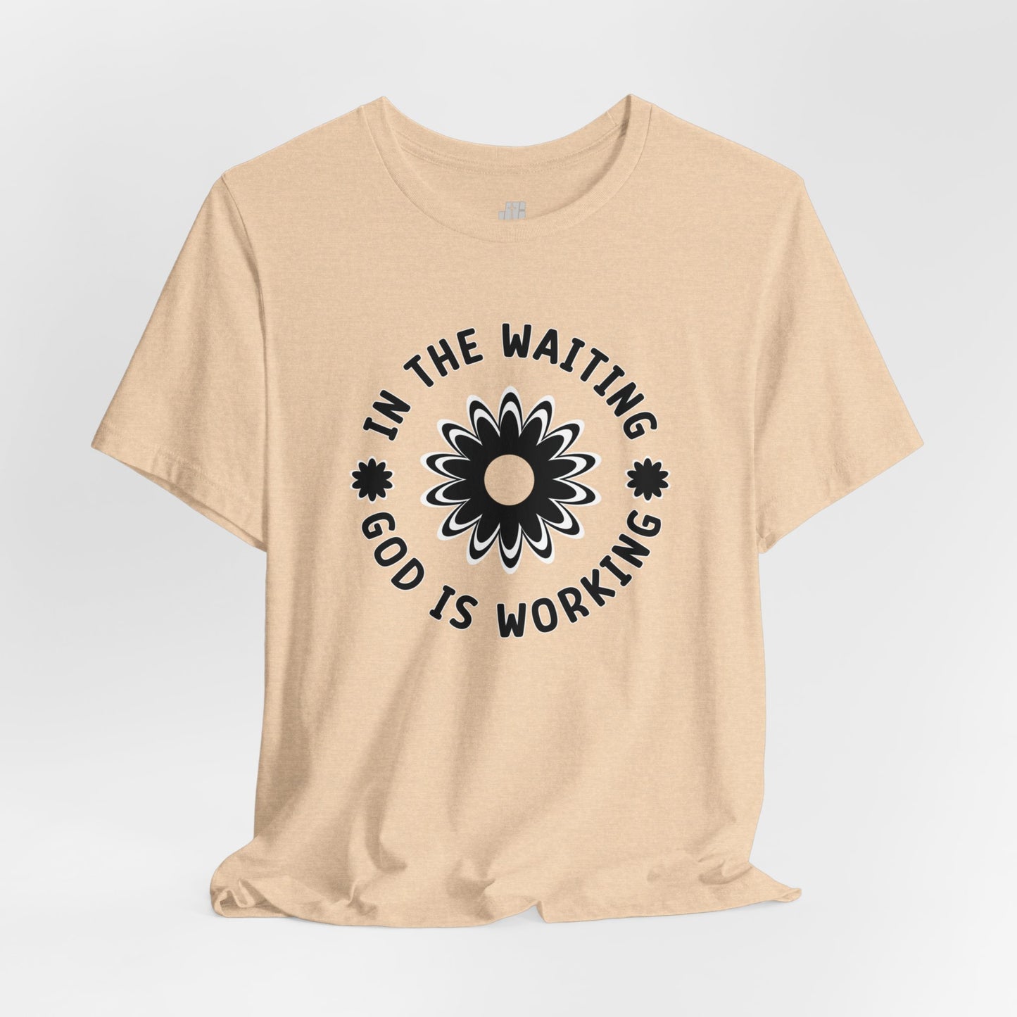 In the Waiting God is Working Soft Cotton Tee - Christian Shirt