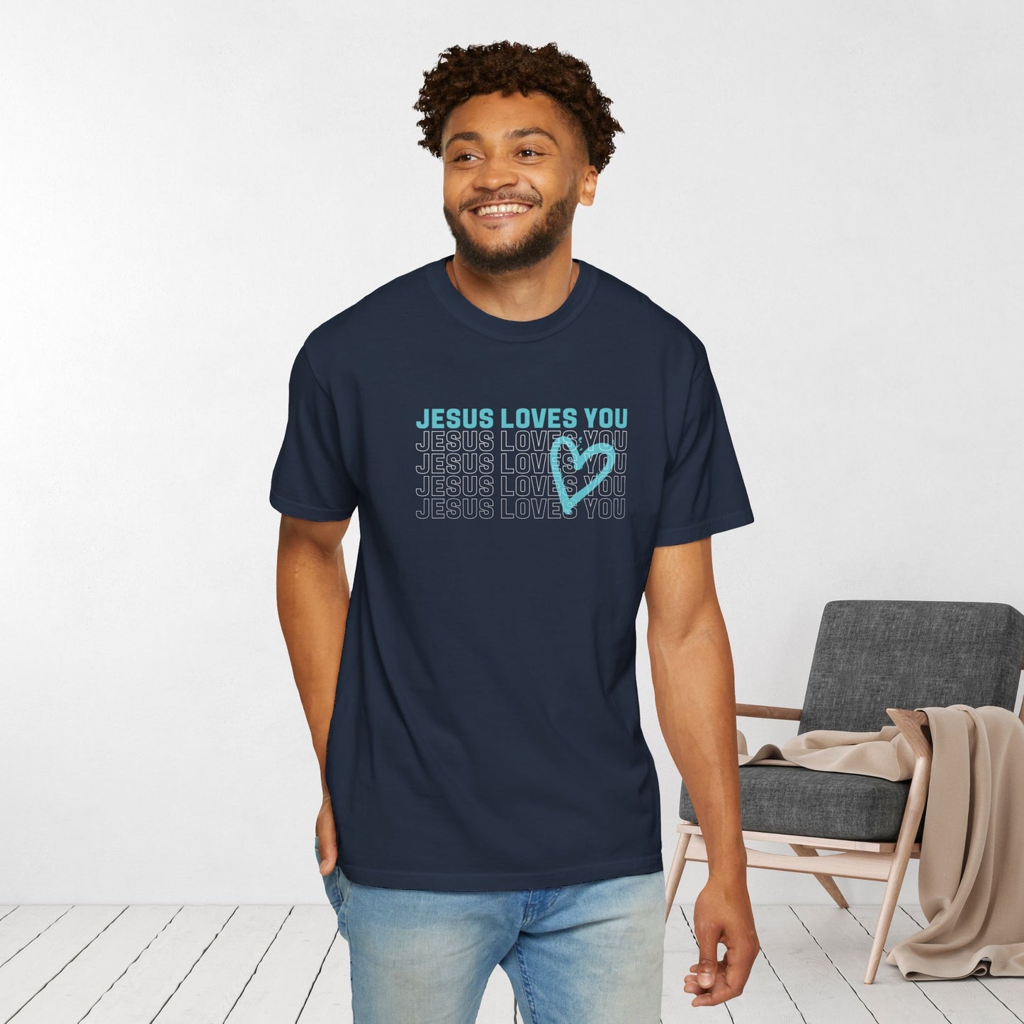 Comfort Colors Jesus Loves You Shirt