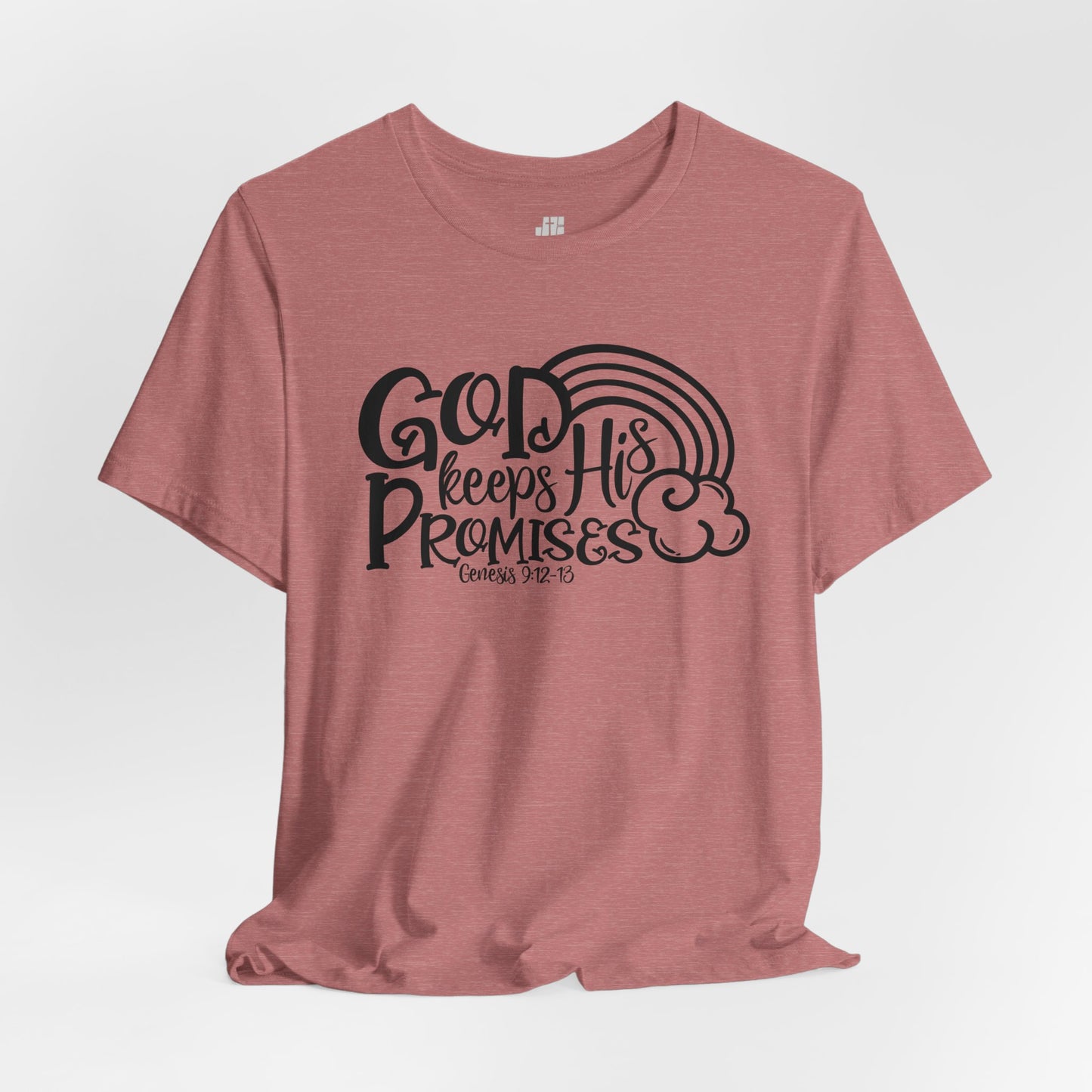 God Keeps His Promises Soft Cotton Tee - Bible Verse Christian Tee