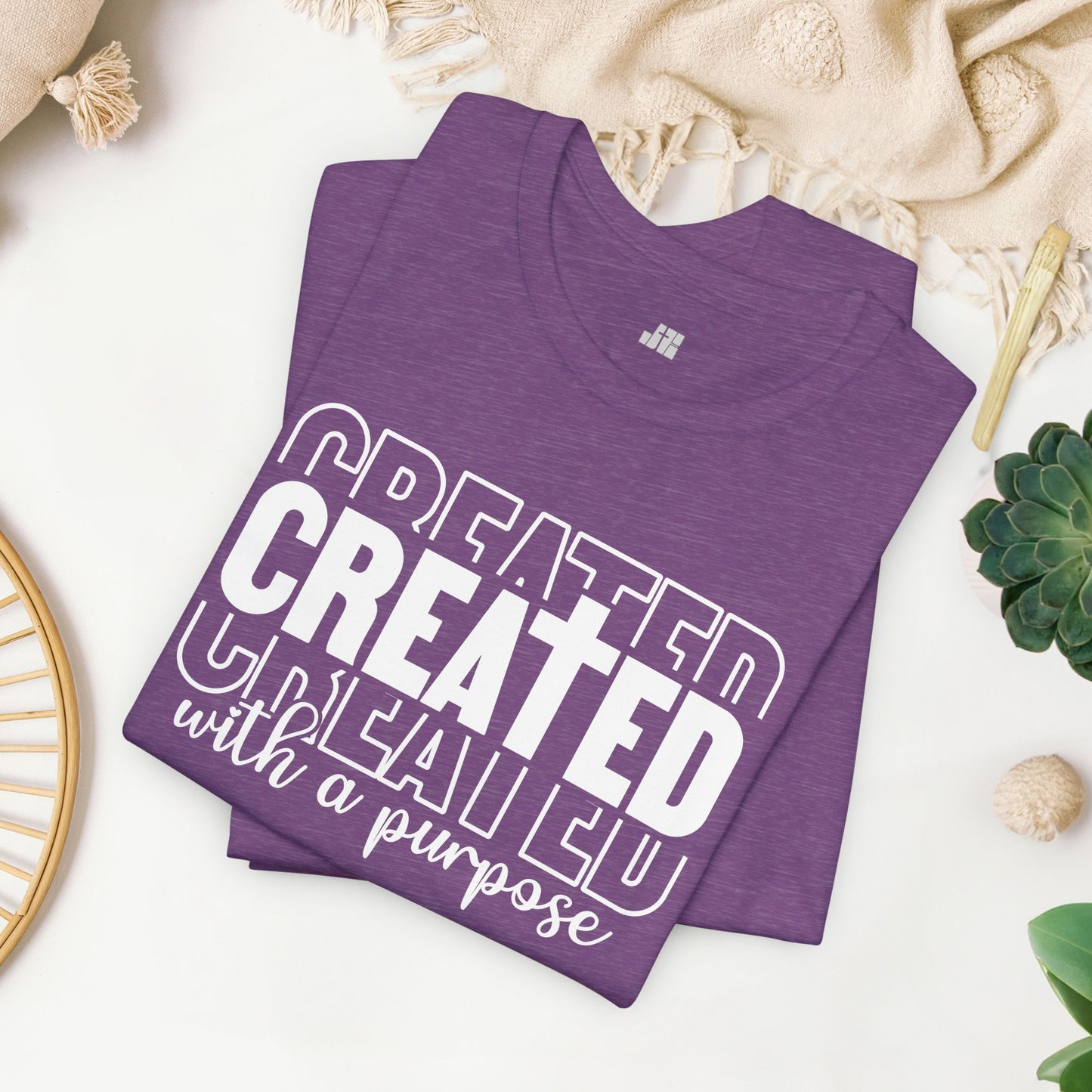 Created with a Purpose Christian Soft Cotton Tee