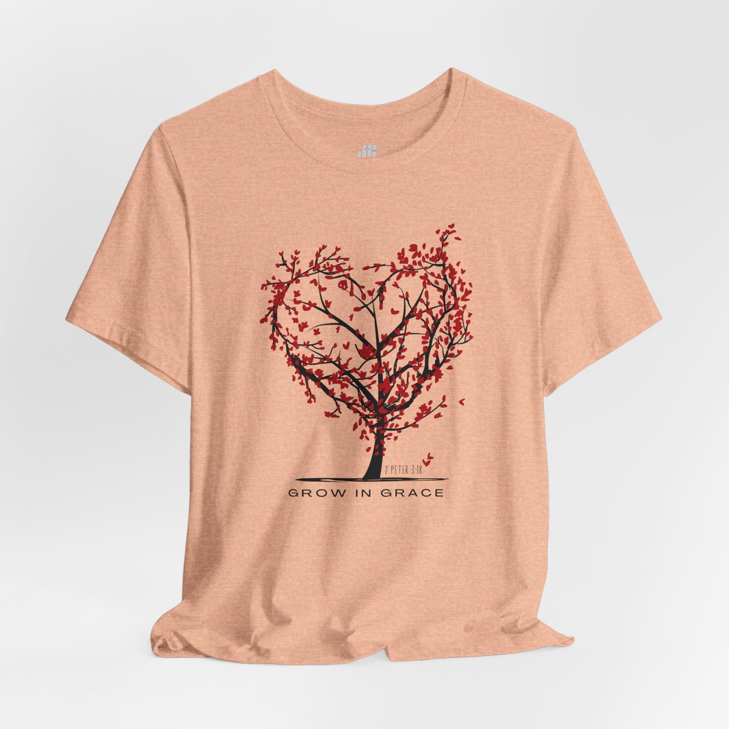 Grow in Grace Bible Verse Soft Cotton Tee