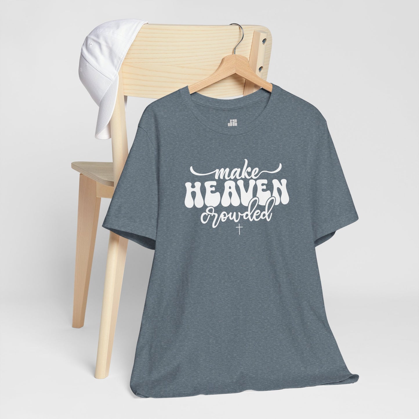 Make Heaven Crowded Soft Cotton Tee - Christian Tee