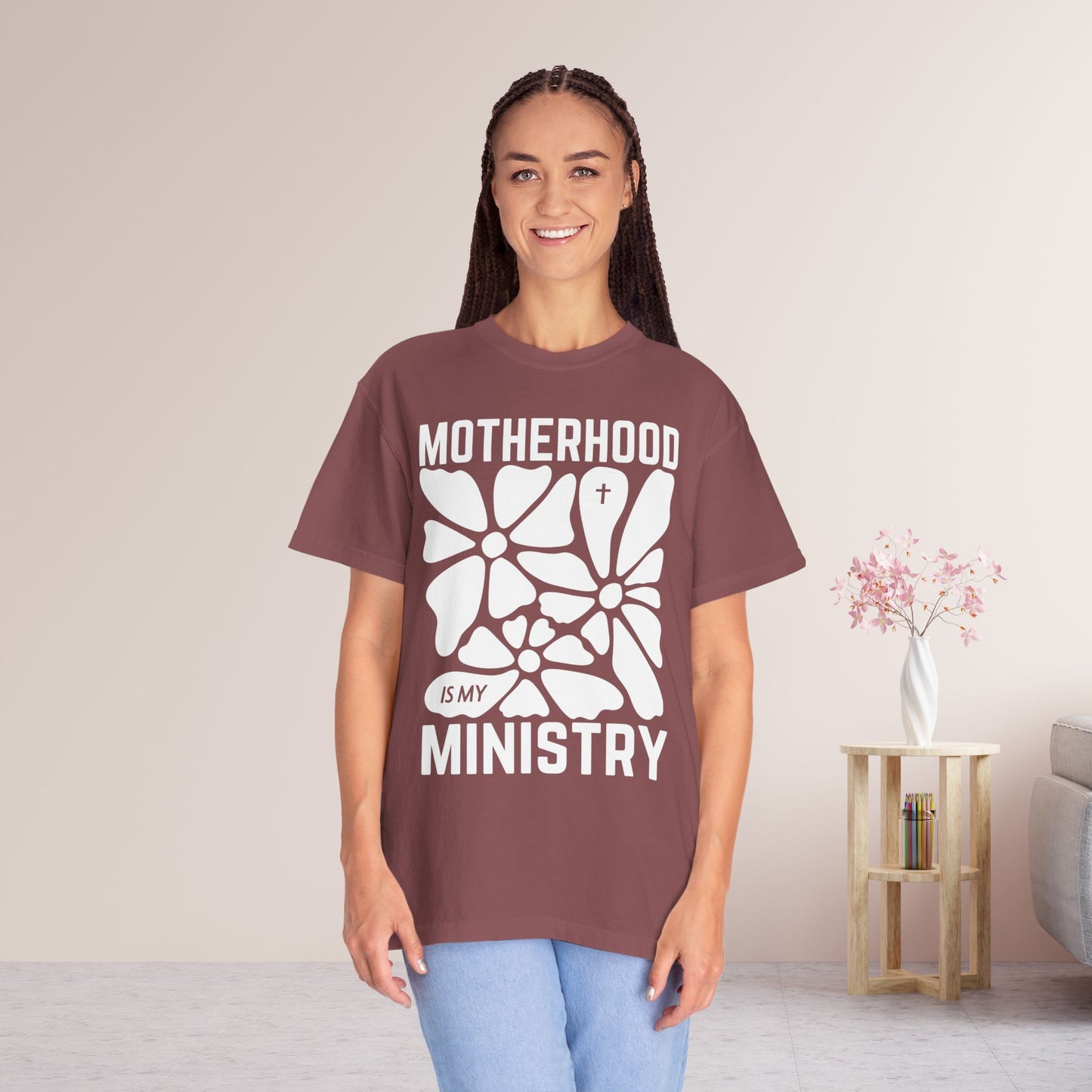 Motherhood is My Ministry Comfort Colors Tee