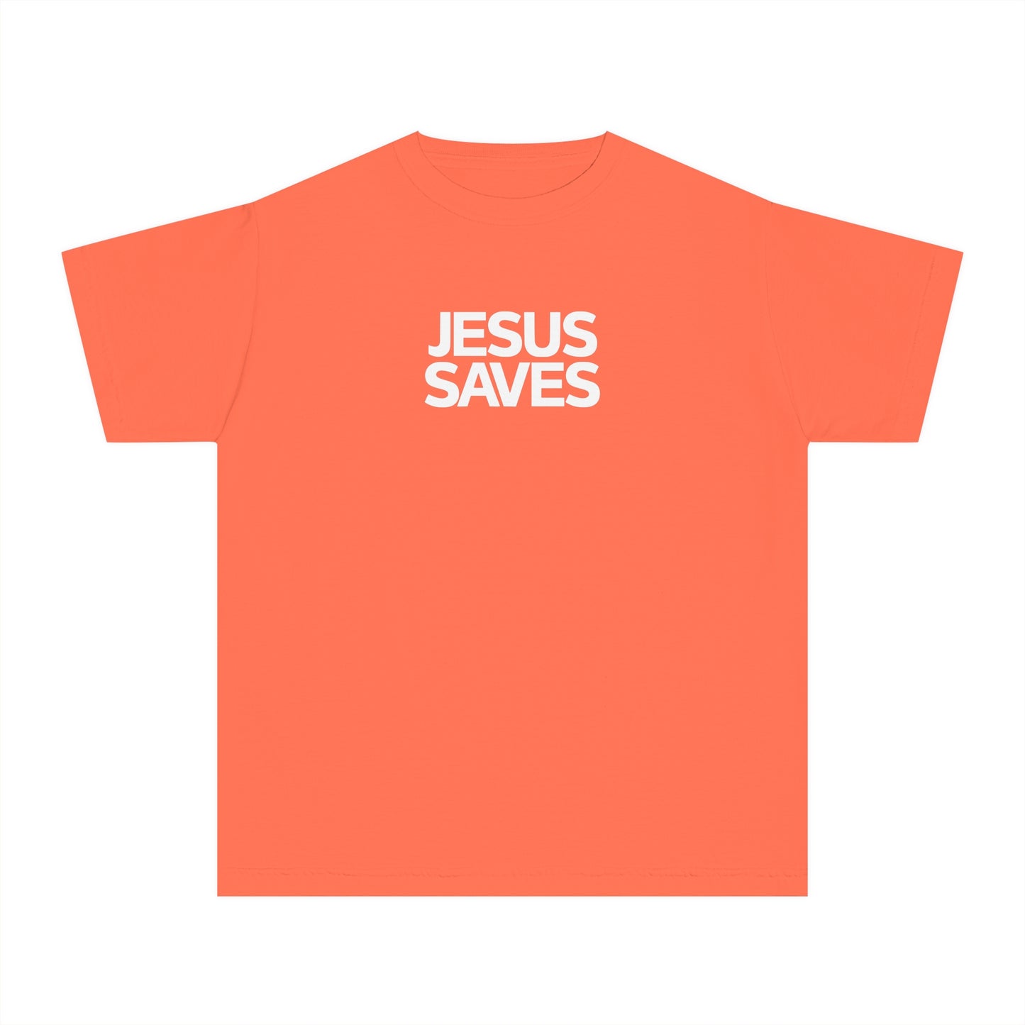 Jesus Saves Comfort Colors Youth Christian Shirt