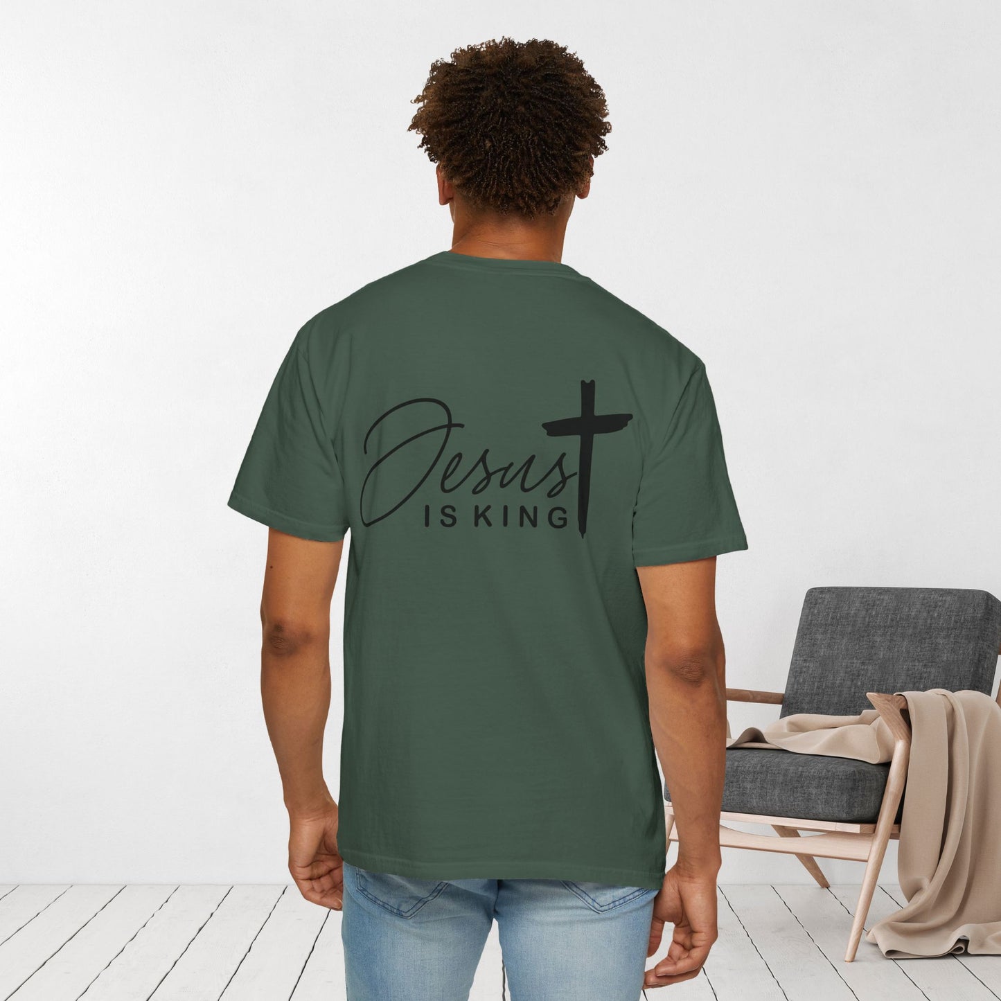 Comfort Colors Jesus is King Christian Tee